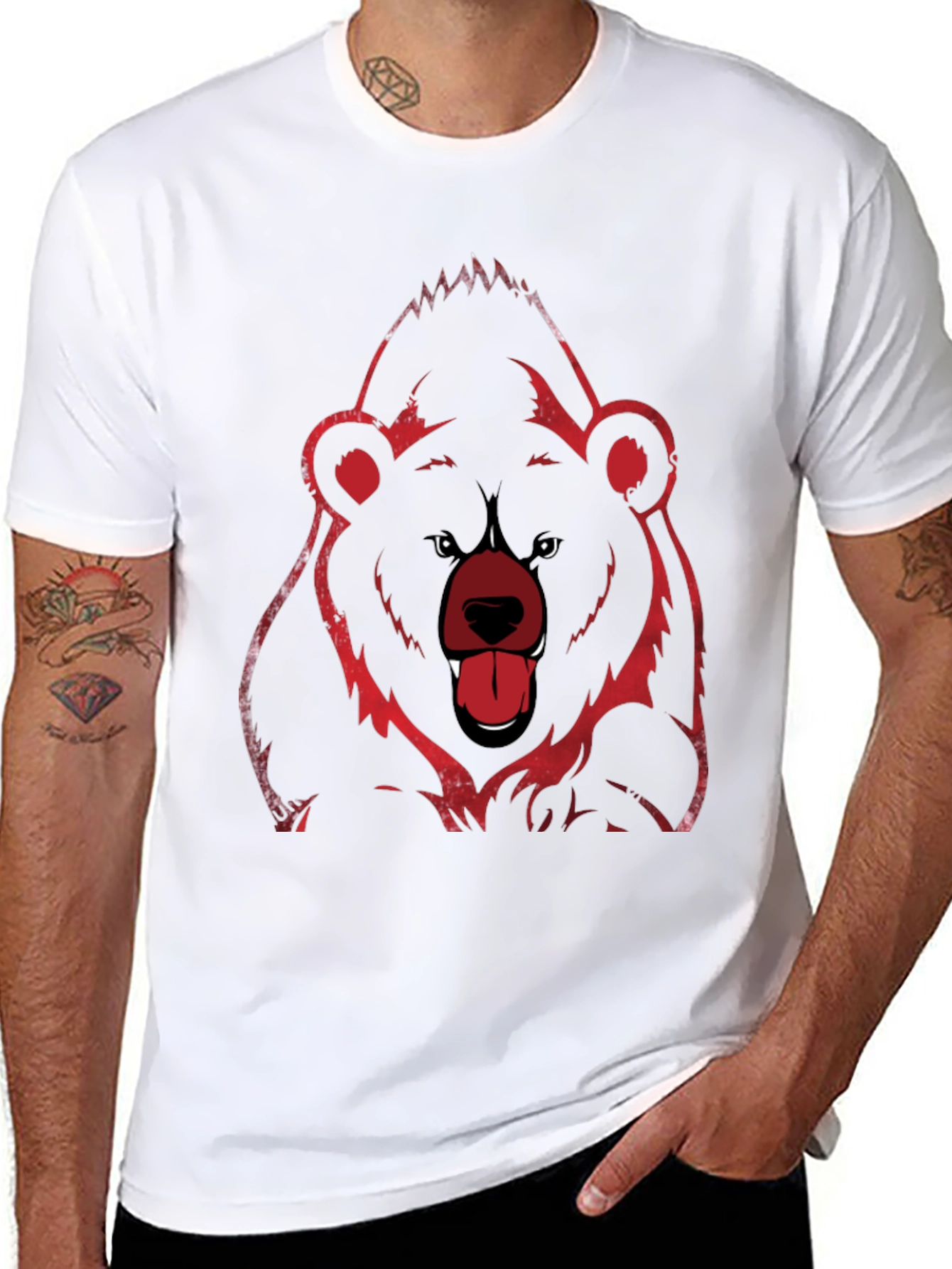 Grizzly Bear Graphic Tee - Black