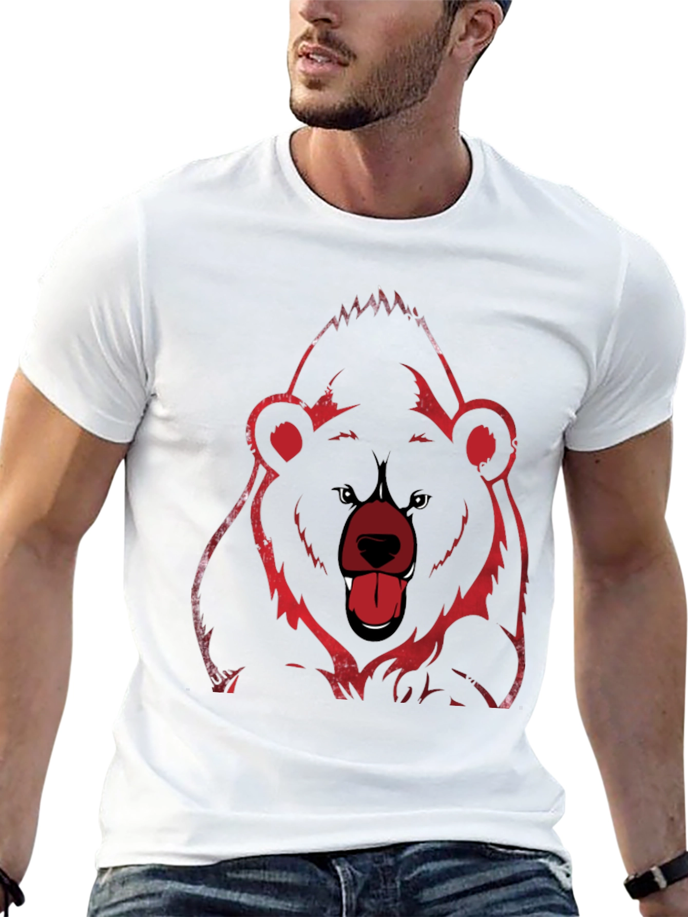 Grizzly Bear Graphic Tee - Black