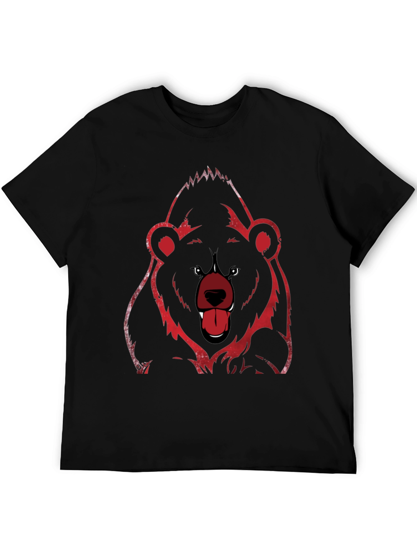 Grizzly Bear Graphic Tee - Black