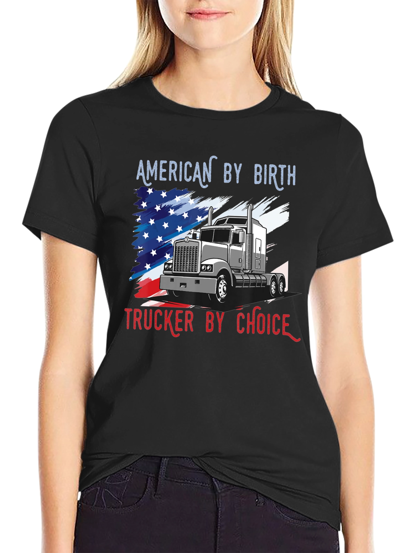 American Trucker T-Shirt: Patriots Choice