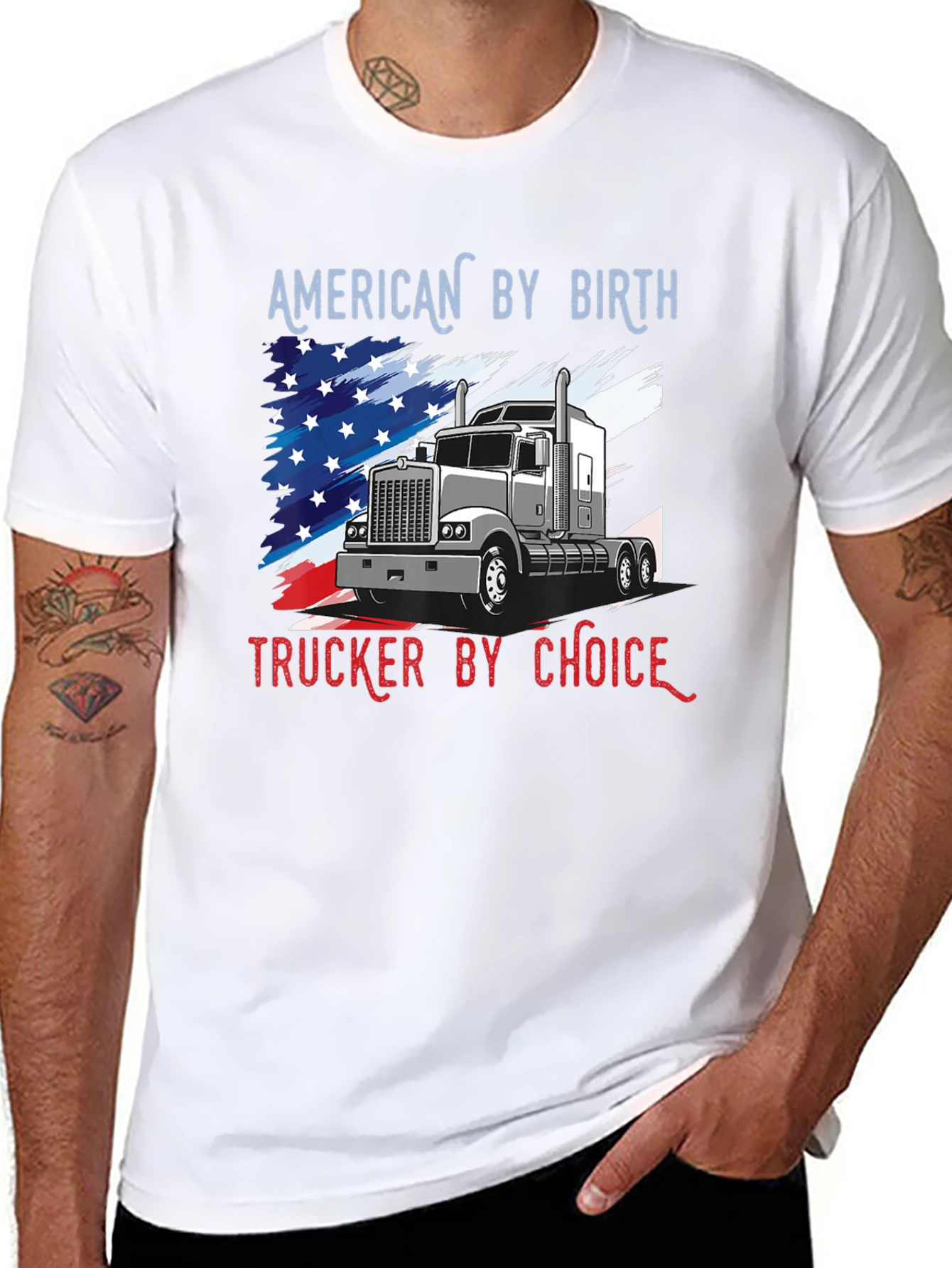 American Trucker T-Shirt: Patriots Choice