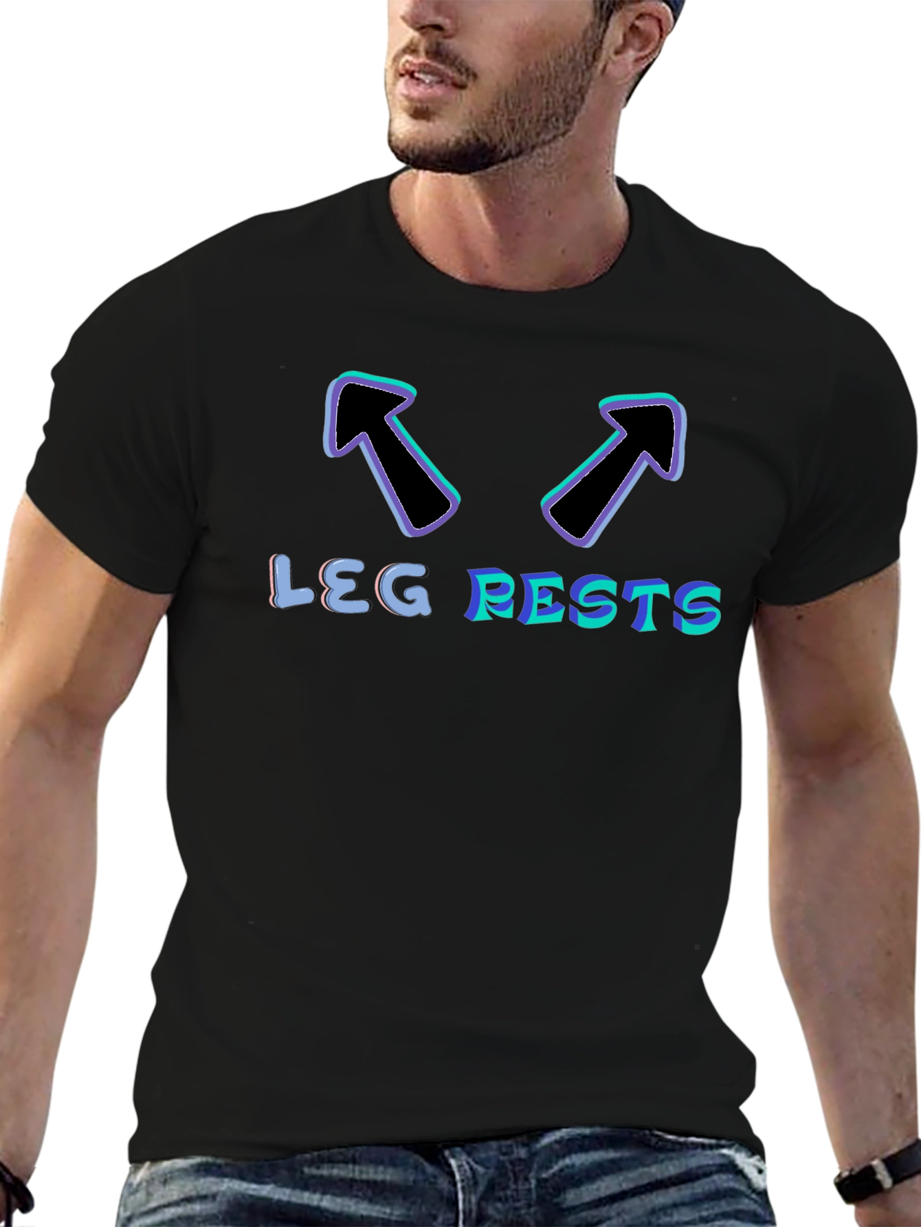 Leg Rests Novelty Graphic Tee