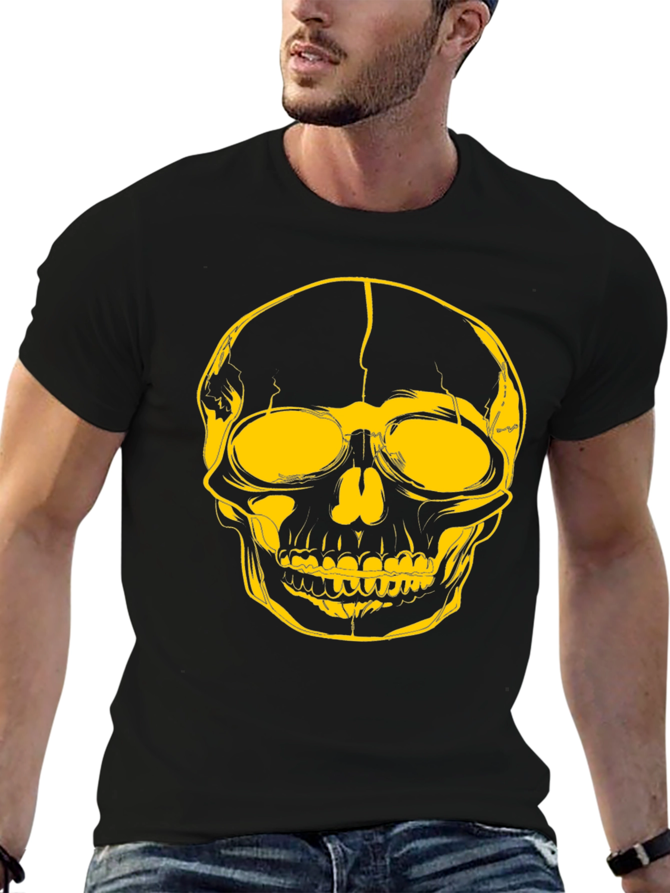 Skull Graphic T-Shirt - Edgy Streetwear