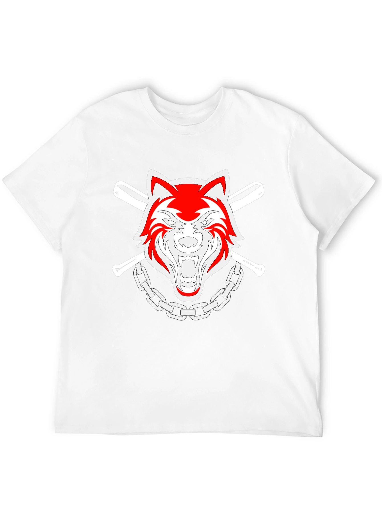 Cool Wolf Graphic T-Shirt - Black