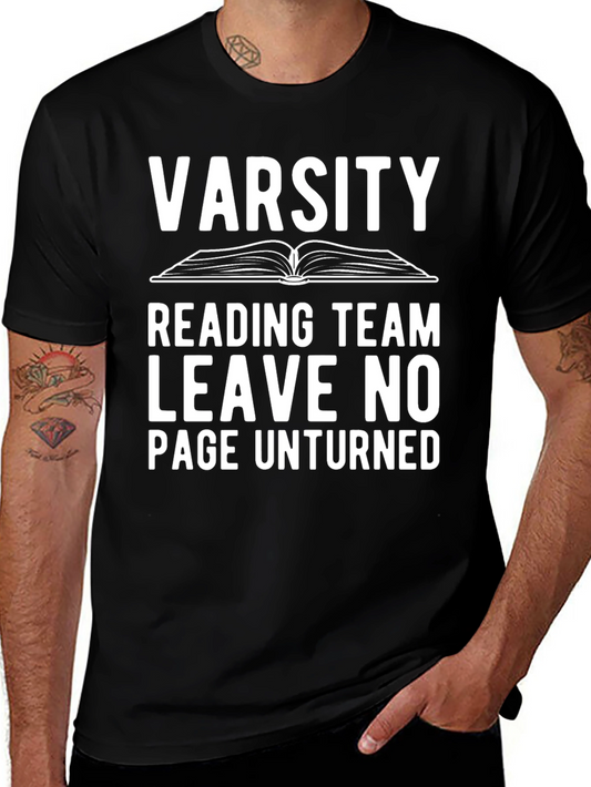 Varsity Reading Team T-Shirt - Leave No Page Unturned