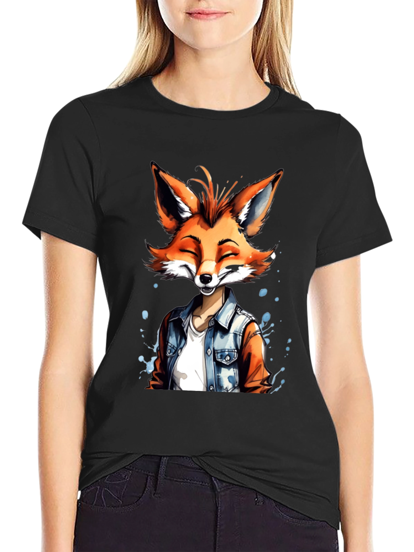 Trendy Fox Graphic Tee - Cool Casual Wear