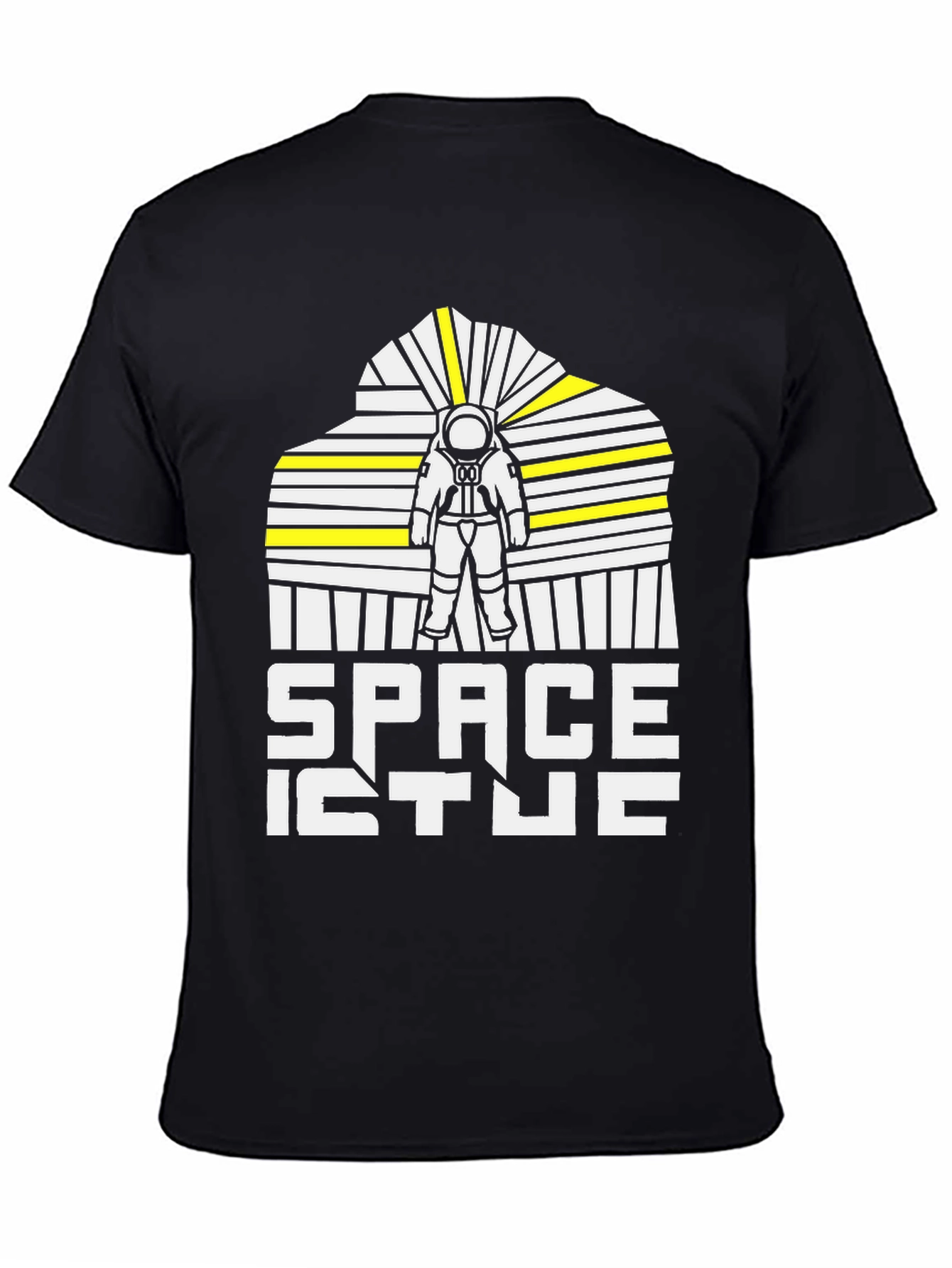 Space Dude Graphic Tee - Black Astronaut T-Shirt