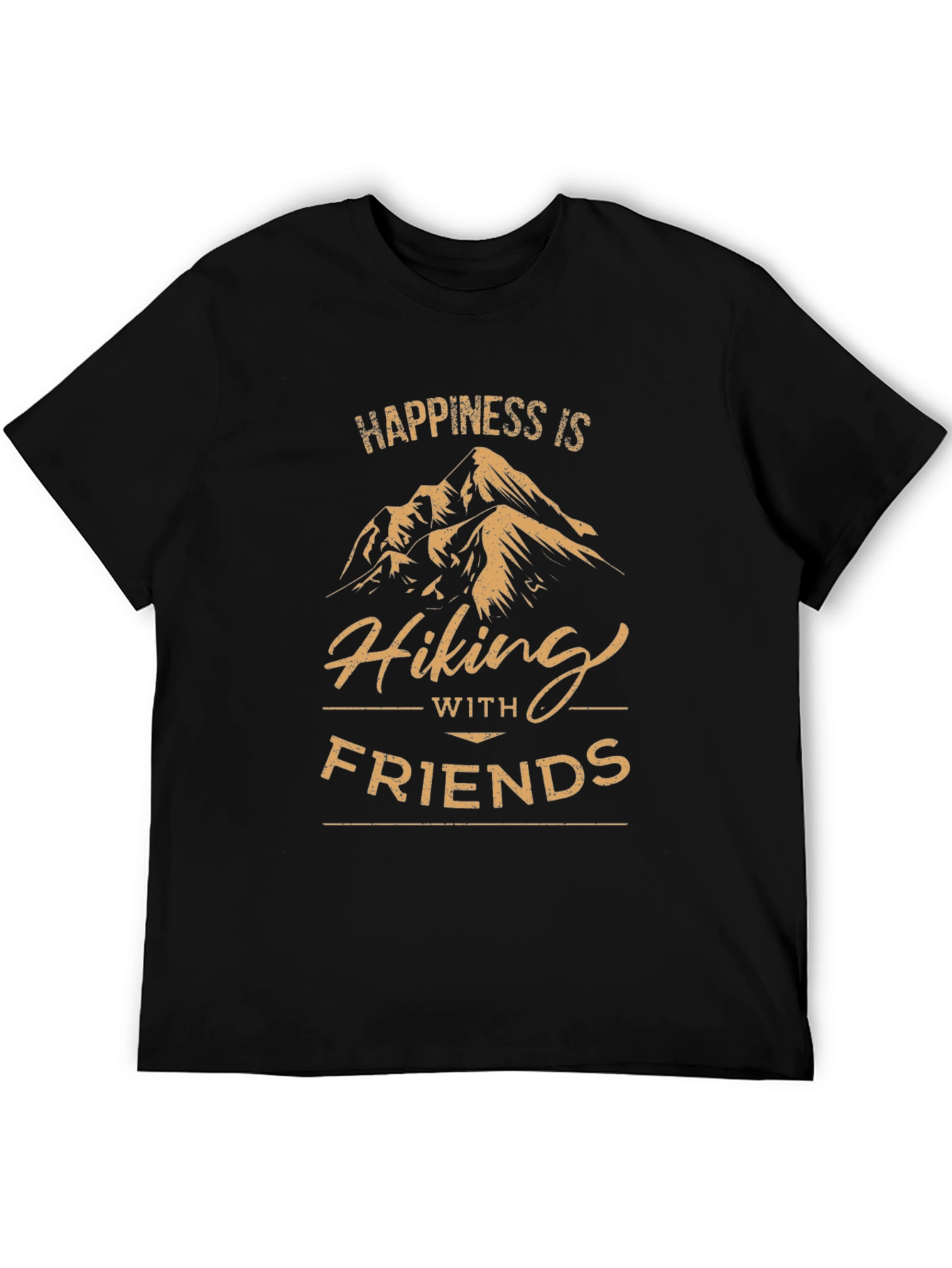 Happiness is Hiking with Friends T-Shirt - Adventure Awaits