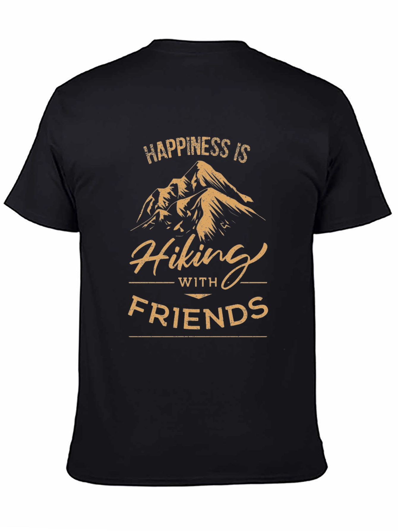 Happiness is Hiking with Friends T-Shirt - Adventure Awaits
