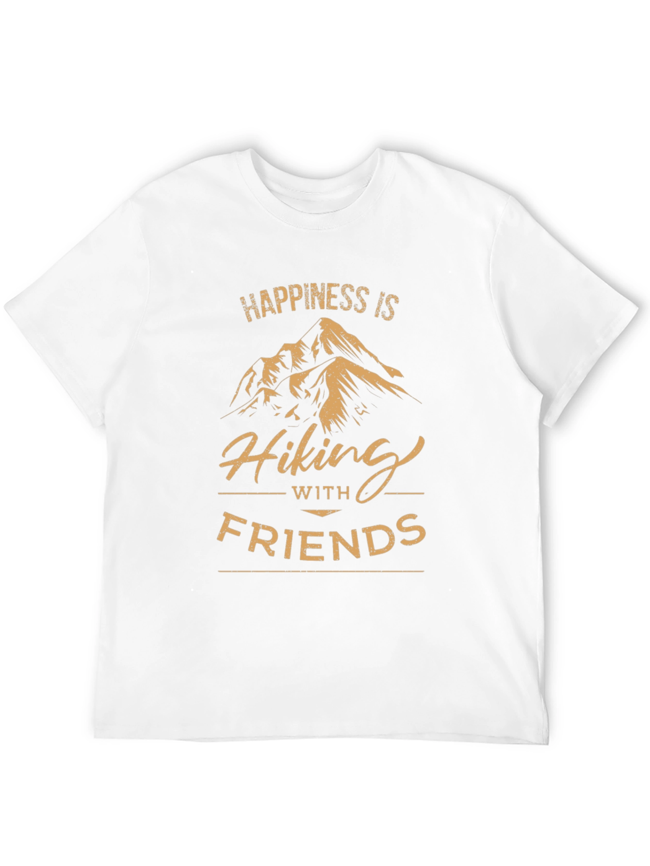 Happiness is Hiking with Friends T-Shirt - Adventure Awaits