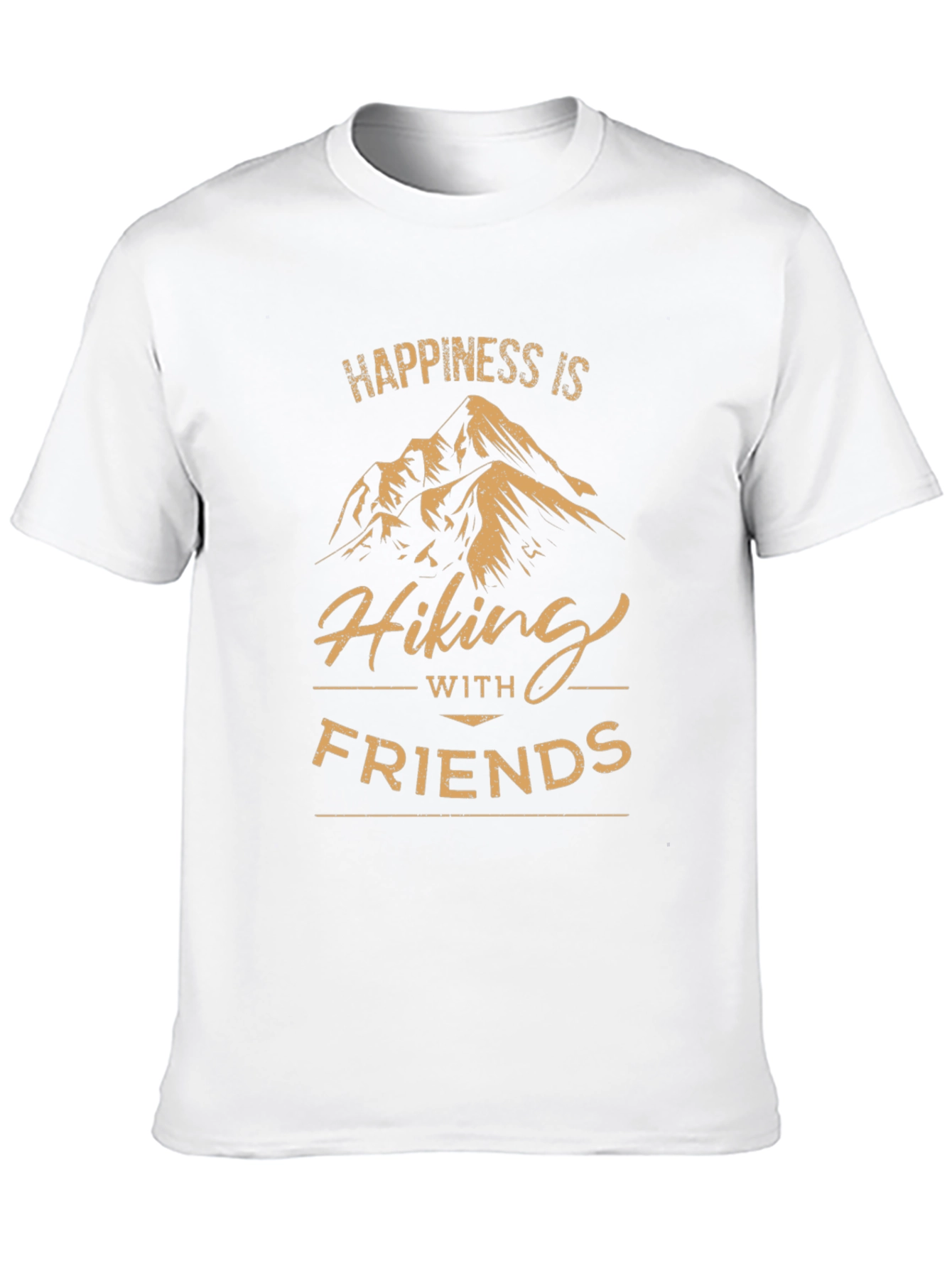 Happiness is Hiking with Friends T-Shirt - Adventure Awaits