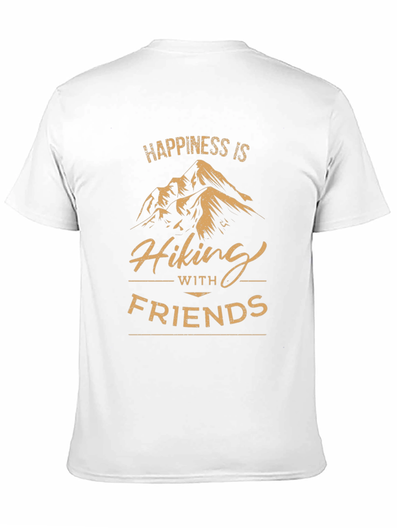 Happiness is Hiking with Friends T-Shirt - Adventure Awaits