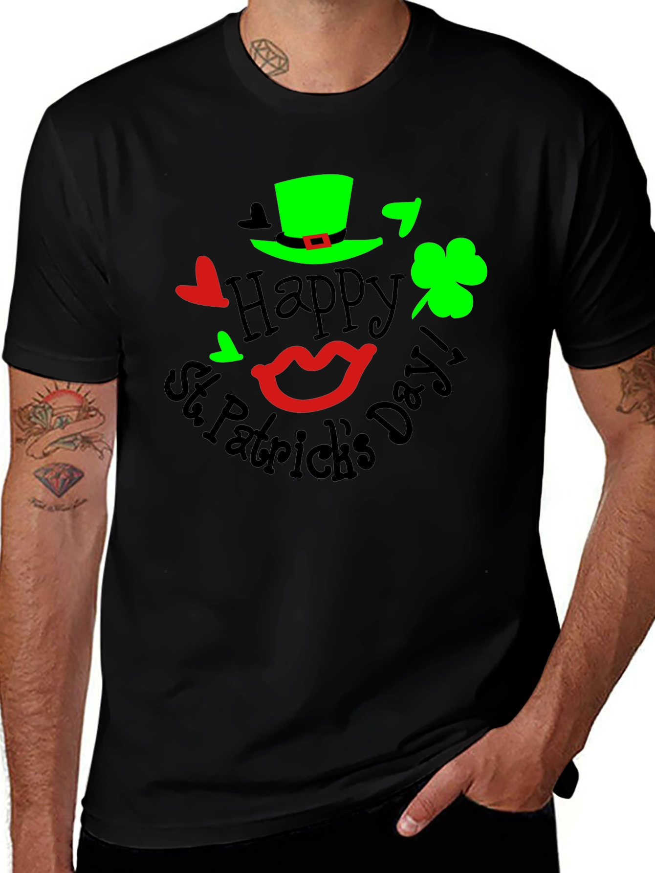 St. Patricks Day Graphic Tee - Black