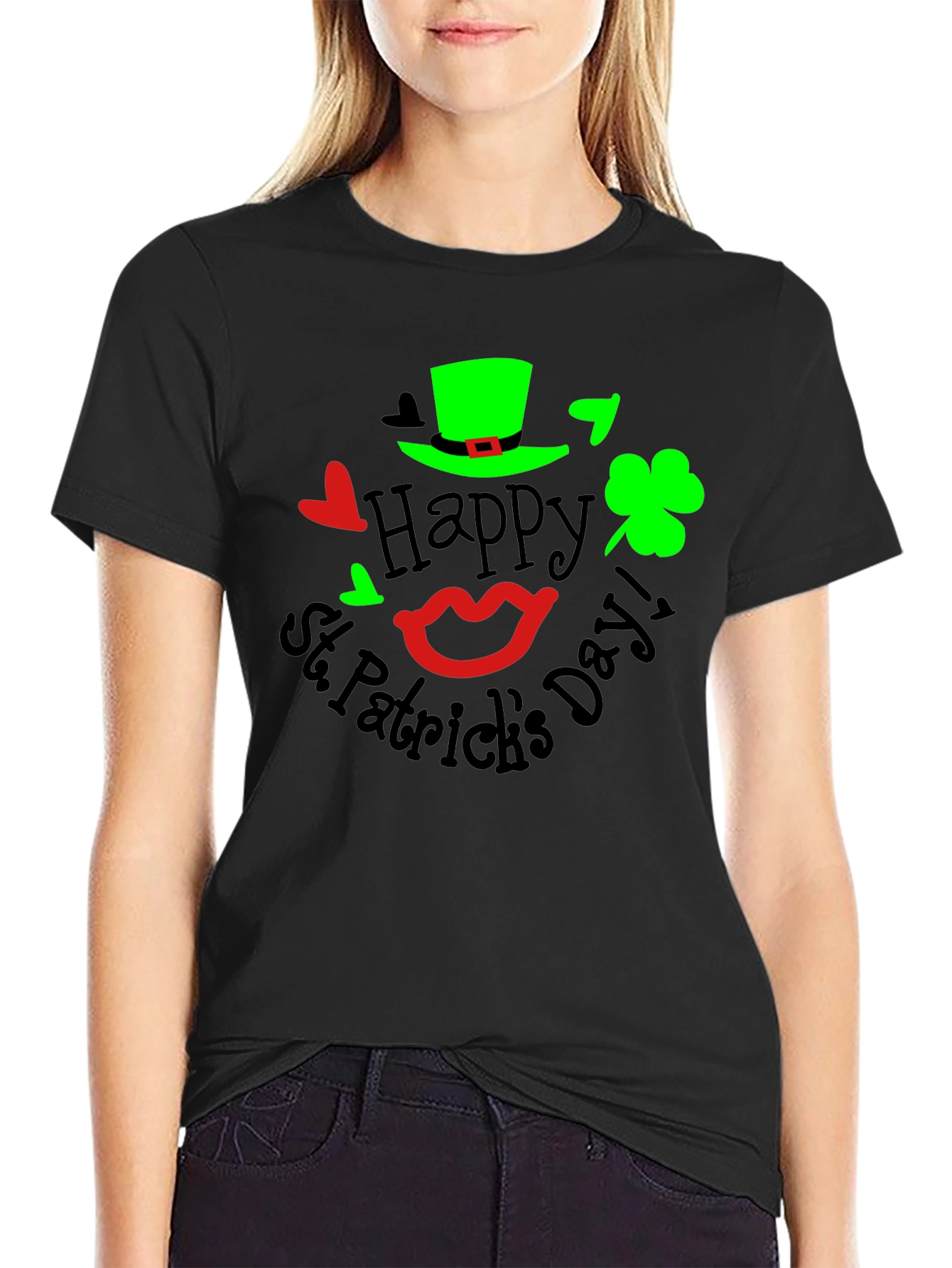 St. Patricks Day Graphic Tee - Black