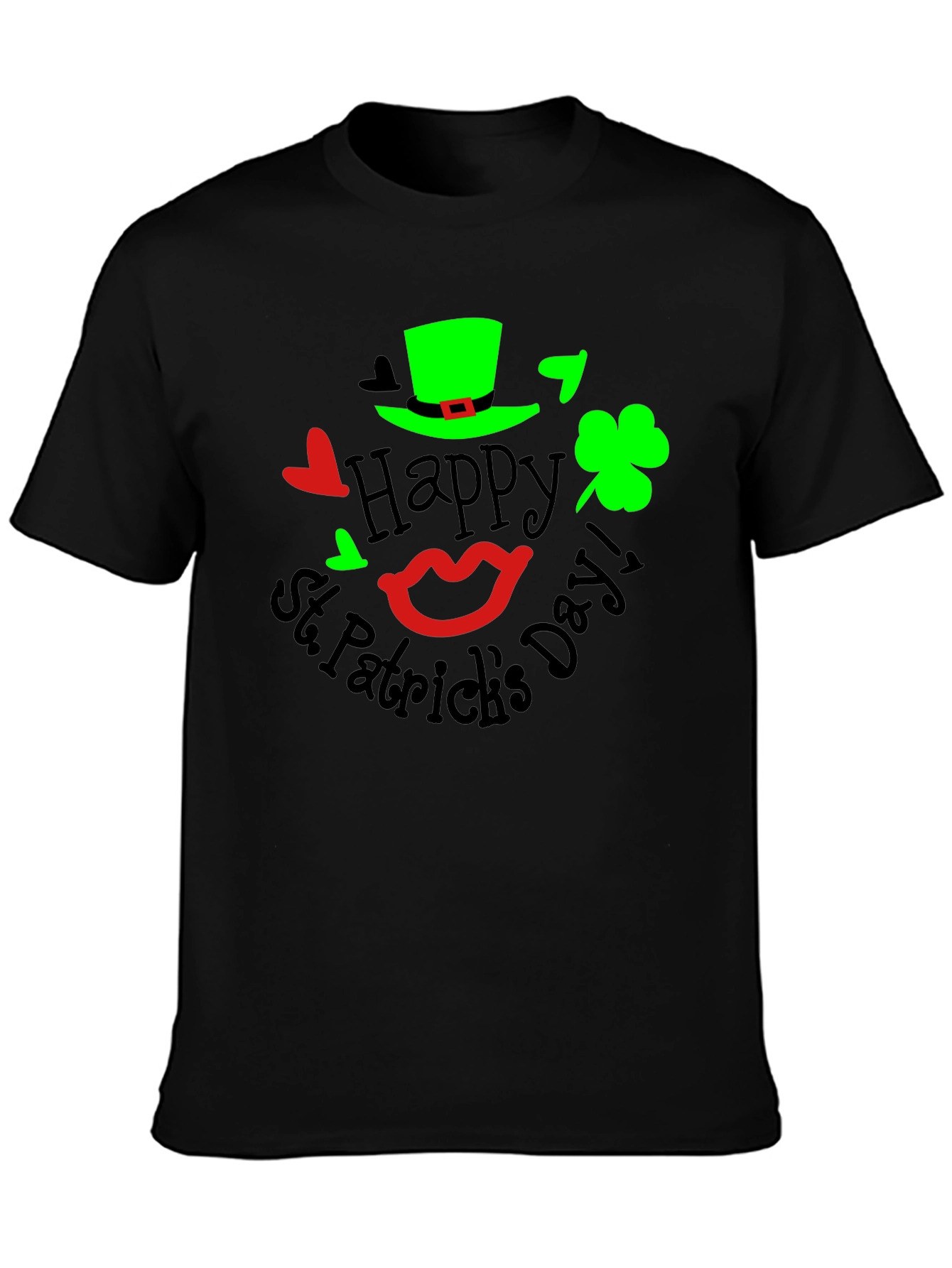St. Patricks Day Graphic Tee - Black