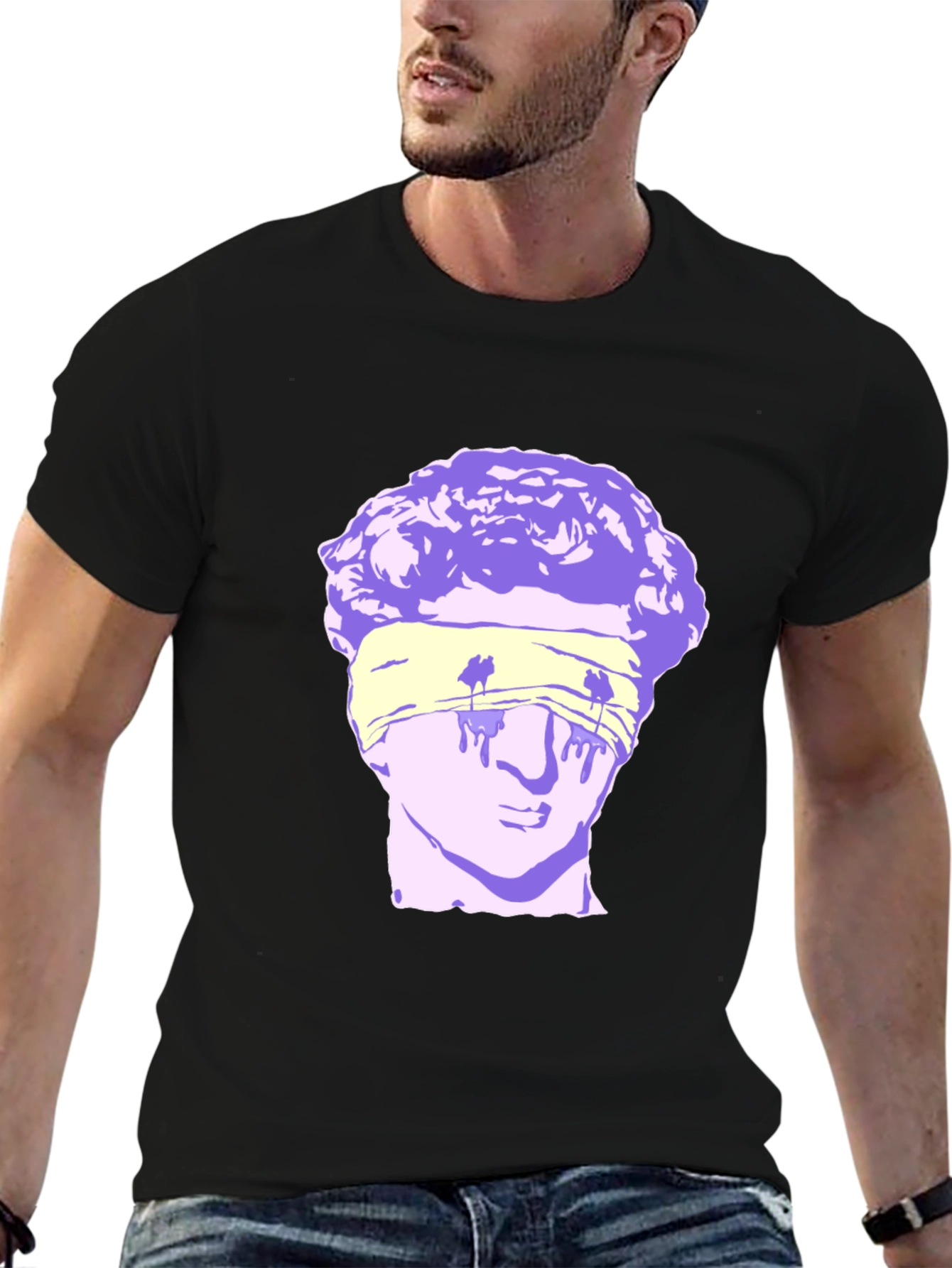Blindfolded Statue Graphic Tee