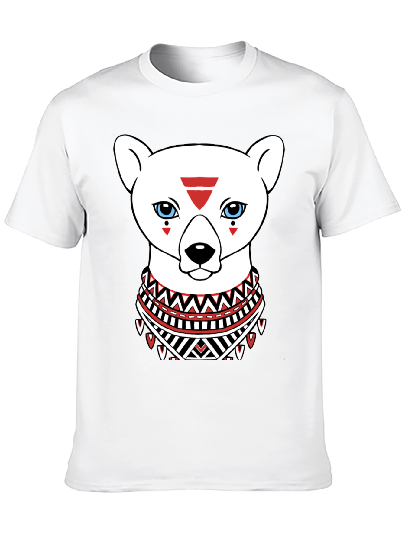 Tribal Bear Graphic Black T-Shirt