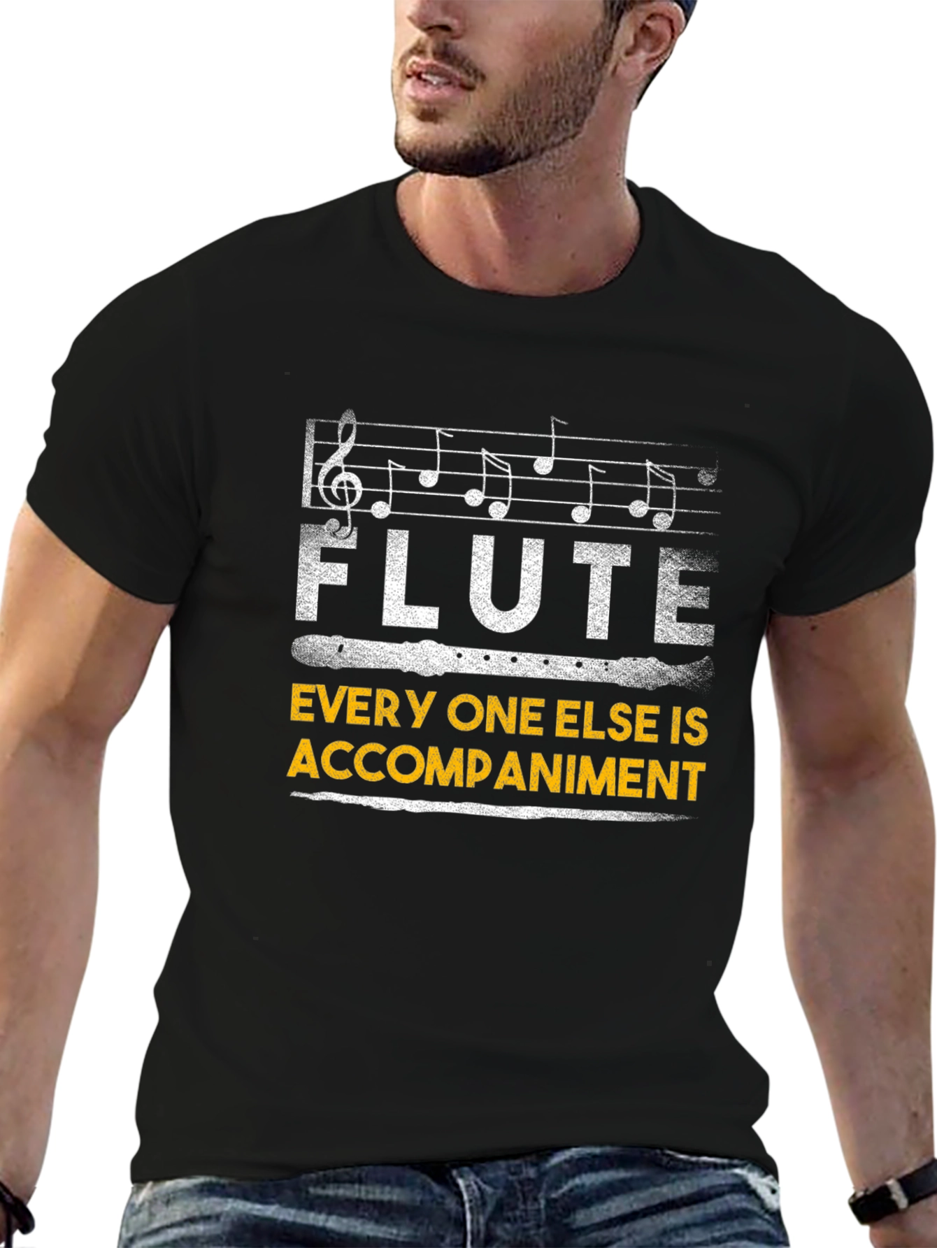 Flute Player T-Shirt - Music Lover Gift
