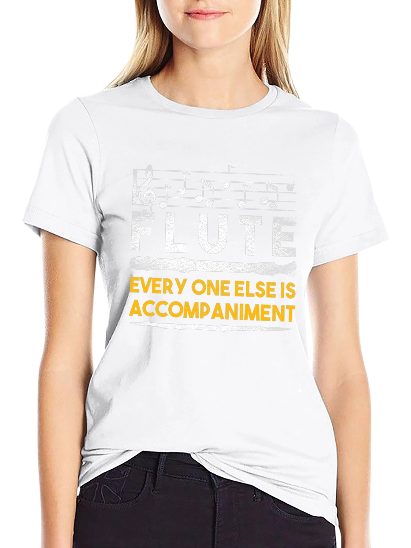 Flute Player T-Shirt - Music Lover Gift