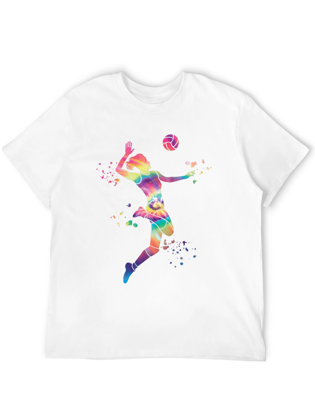 Volleyball Player Tie-Dye Graphic Tee