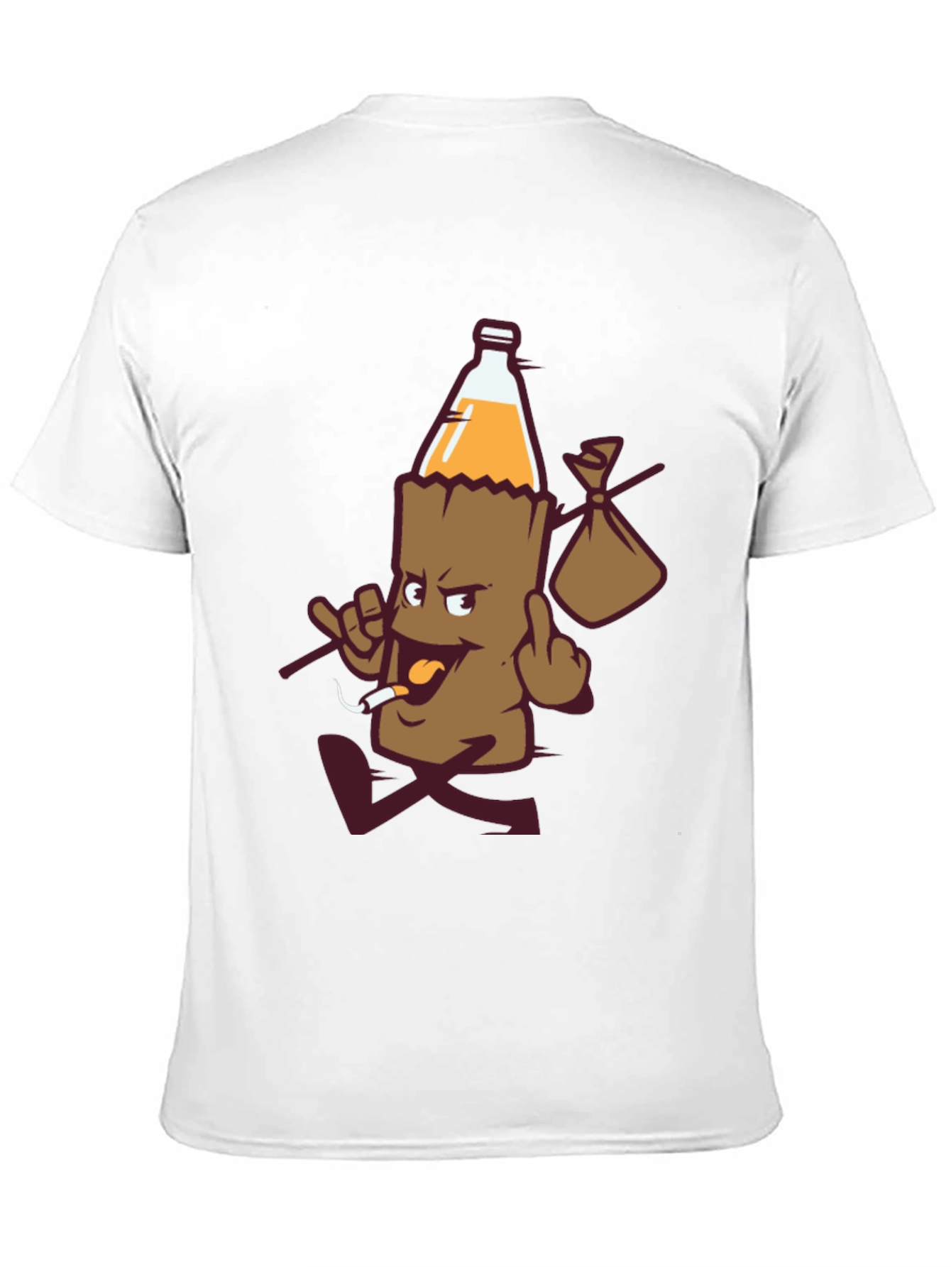Novelty Cartoon Beer Bottle T-Shirt