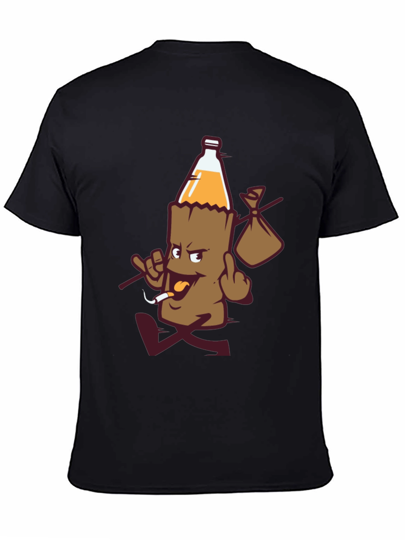 Novelty Cartoon Beer Bottle T-Shirt
