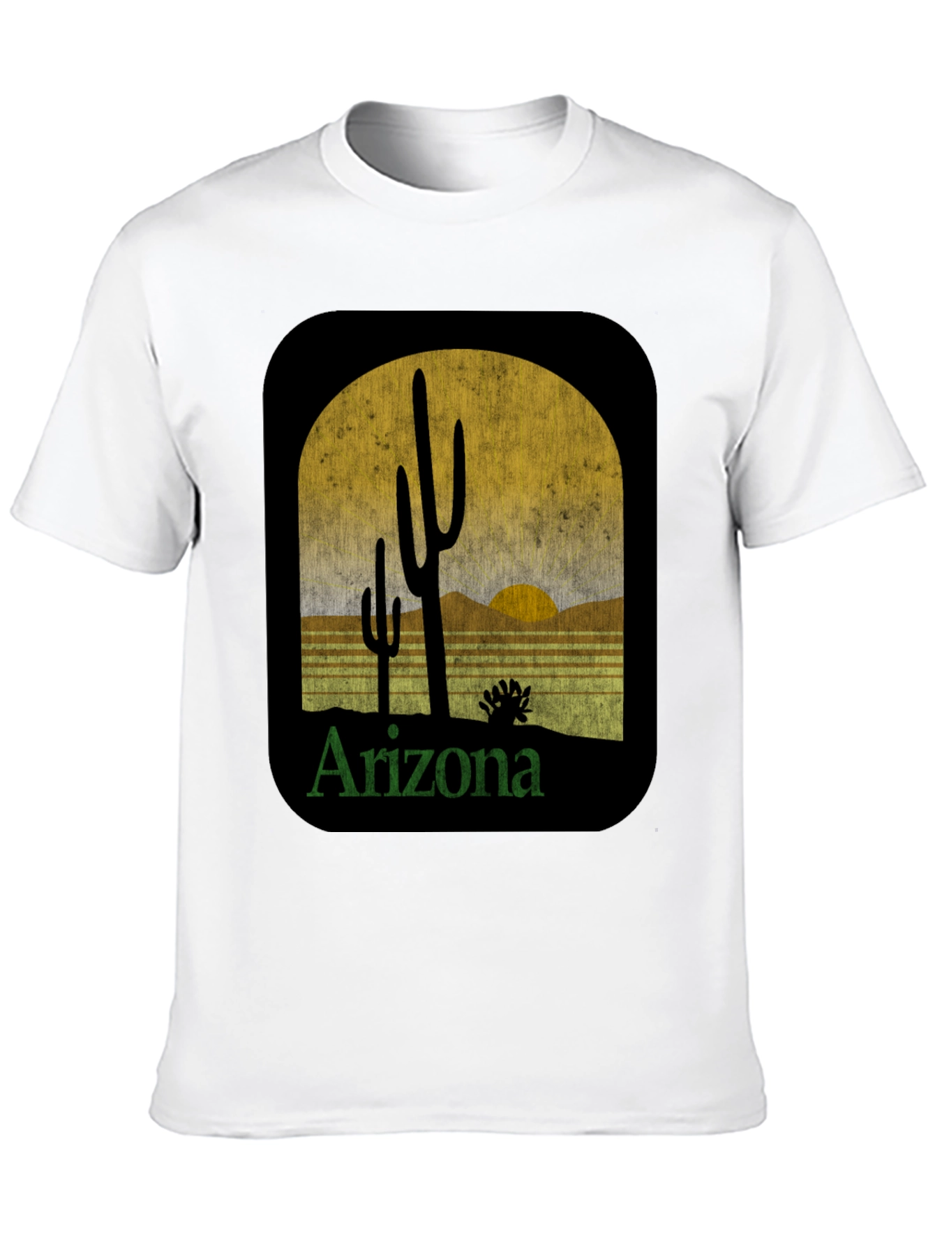 Arizona Cactus Graphic Tee - Desert Scene T-Shirt