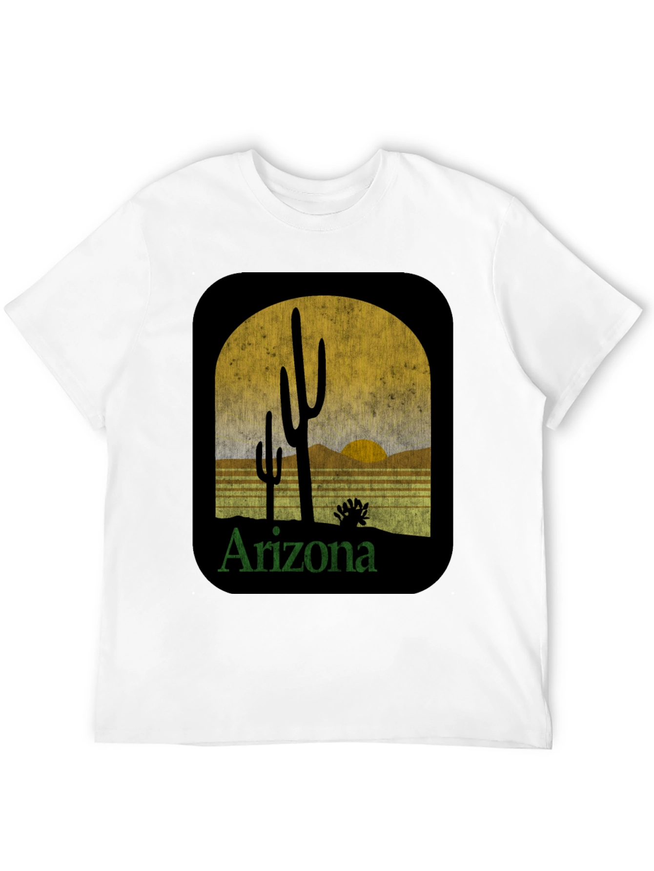 Arizona Cactus Graphic Tee - Desert Scene T-Shirt
