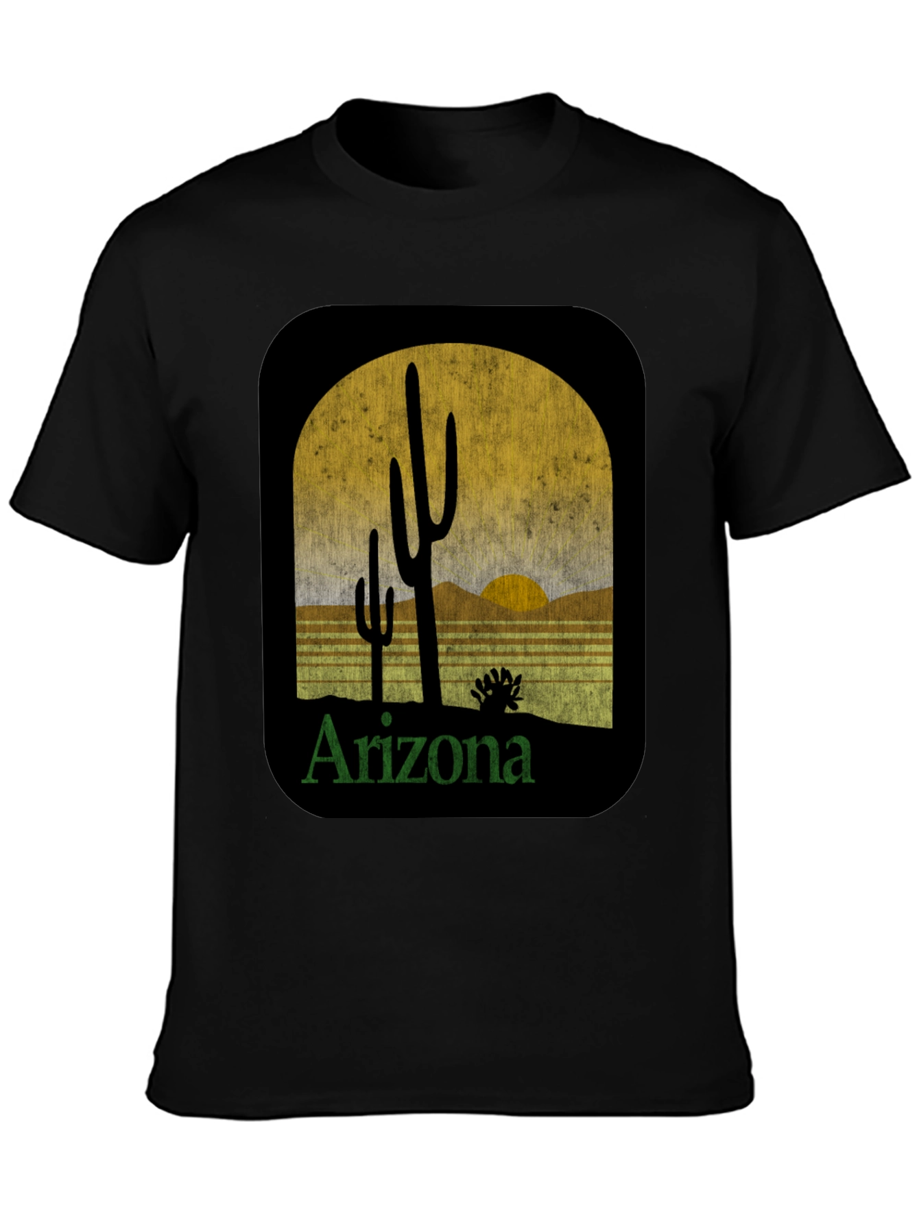 Arizona Cactus Graphic Tee - Desert Scene T-Shirt