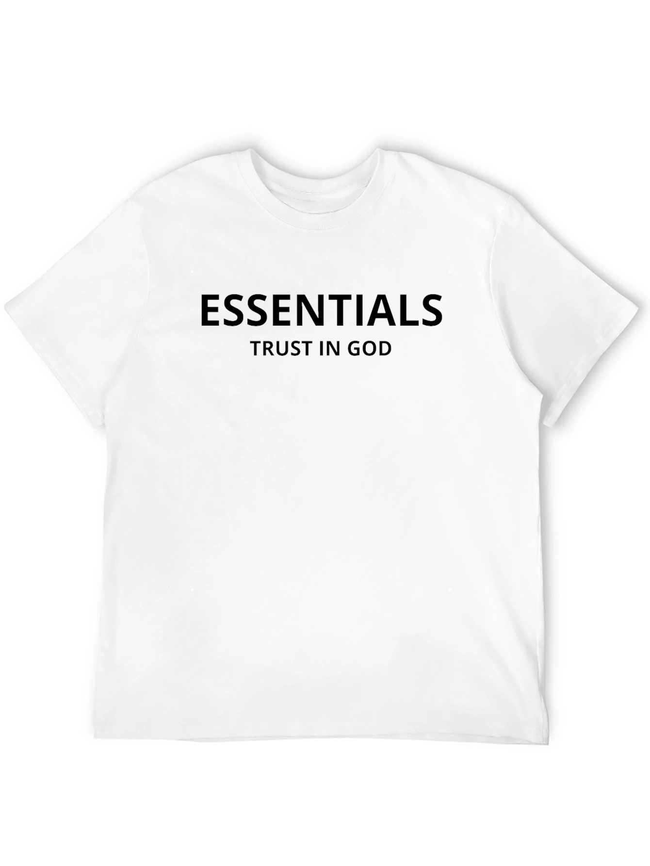 Essentials Trust in God Black Graphic Tee