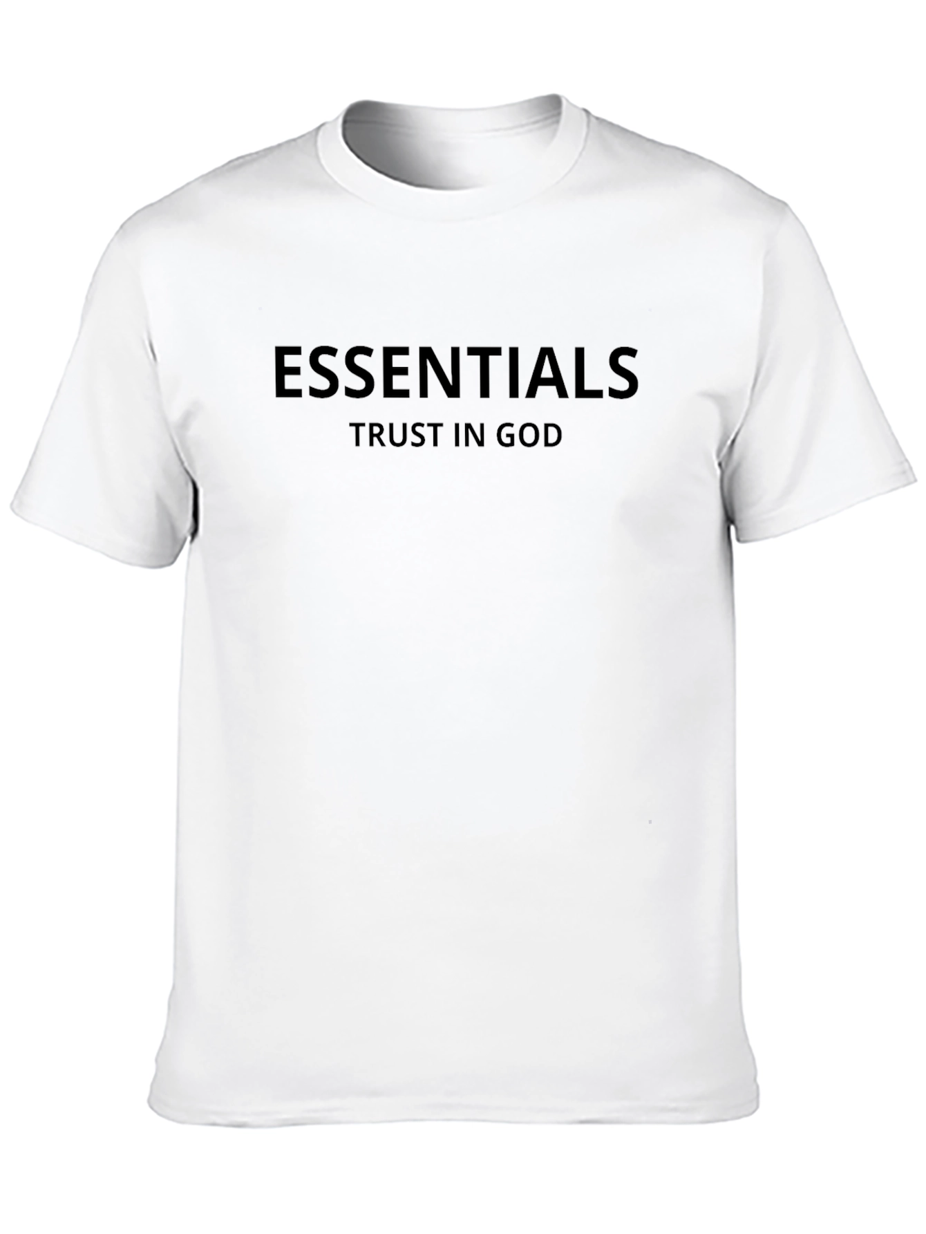 Essentials Trust in God Black Graphic Tee