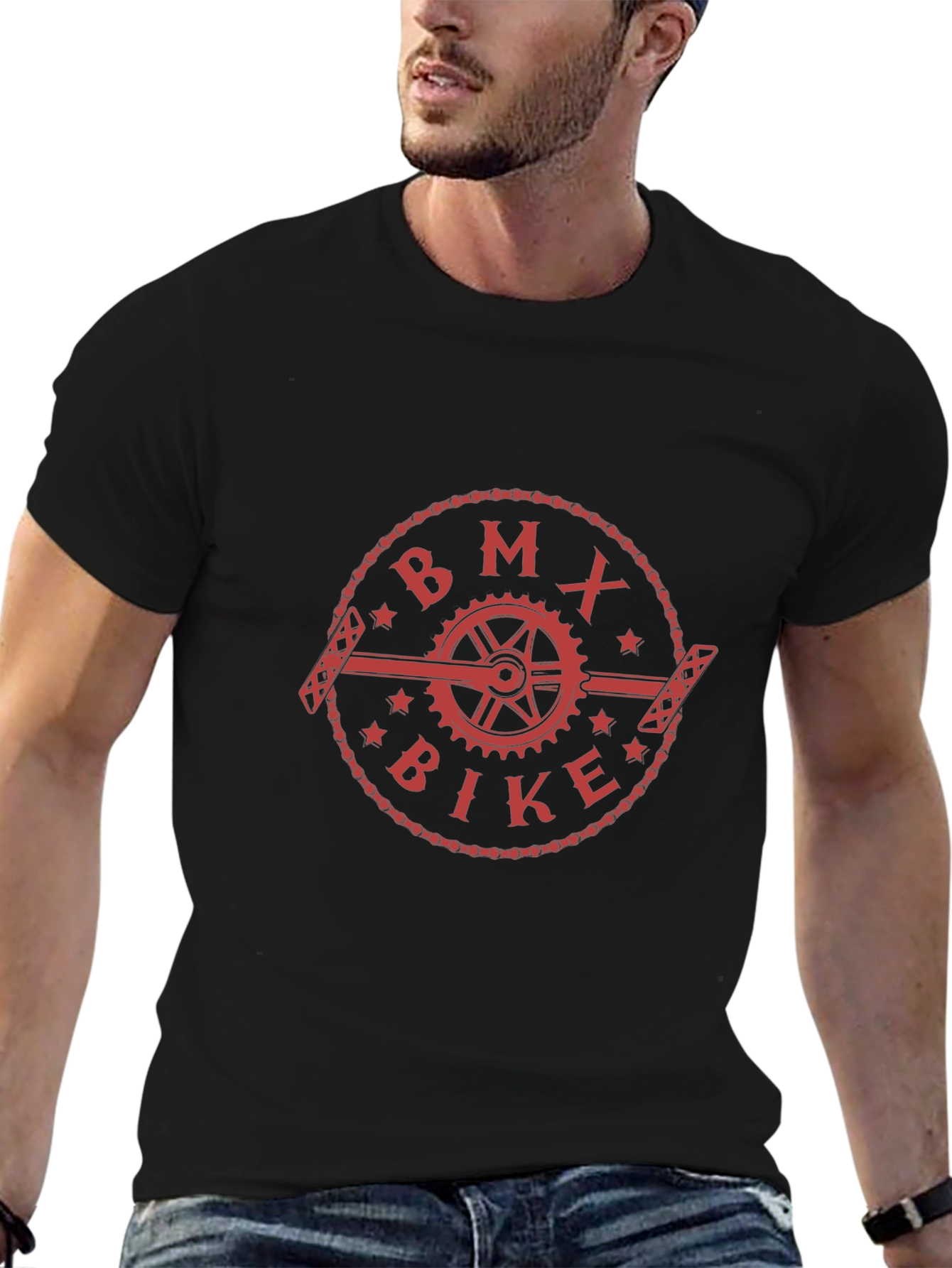 BMX Bike Graphic Tee - Black