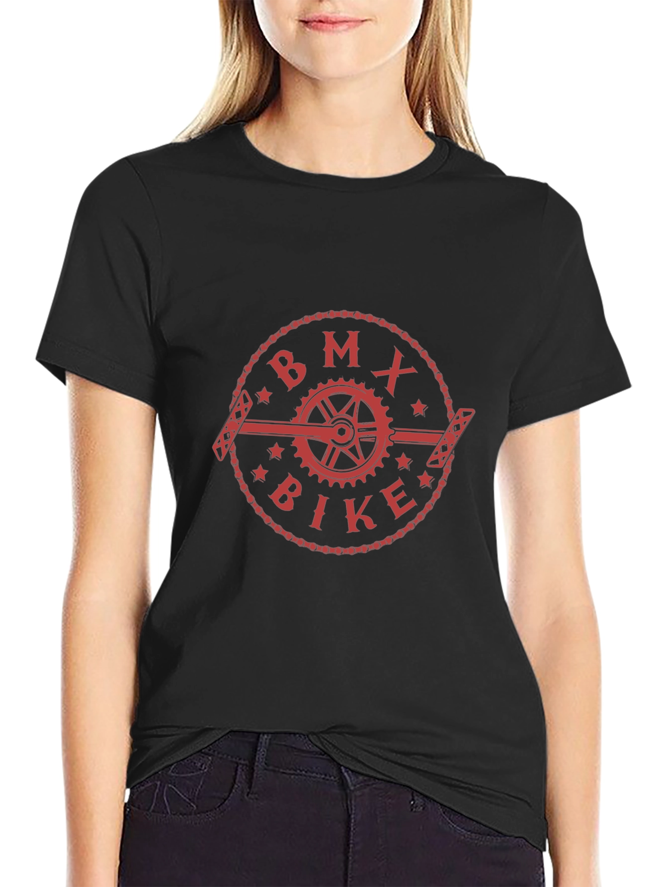 BMX Bike Graphic Tee - Black