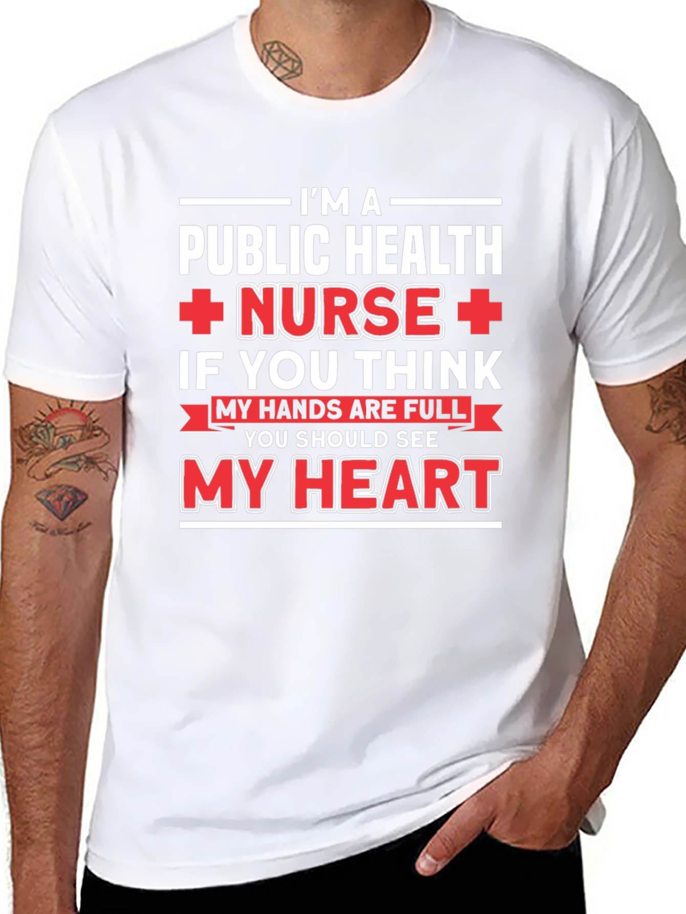 Public Health Nurse T-Shirt - My Heart is Full