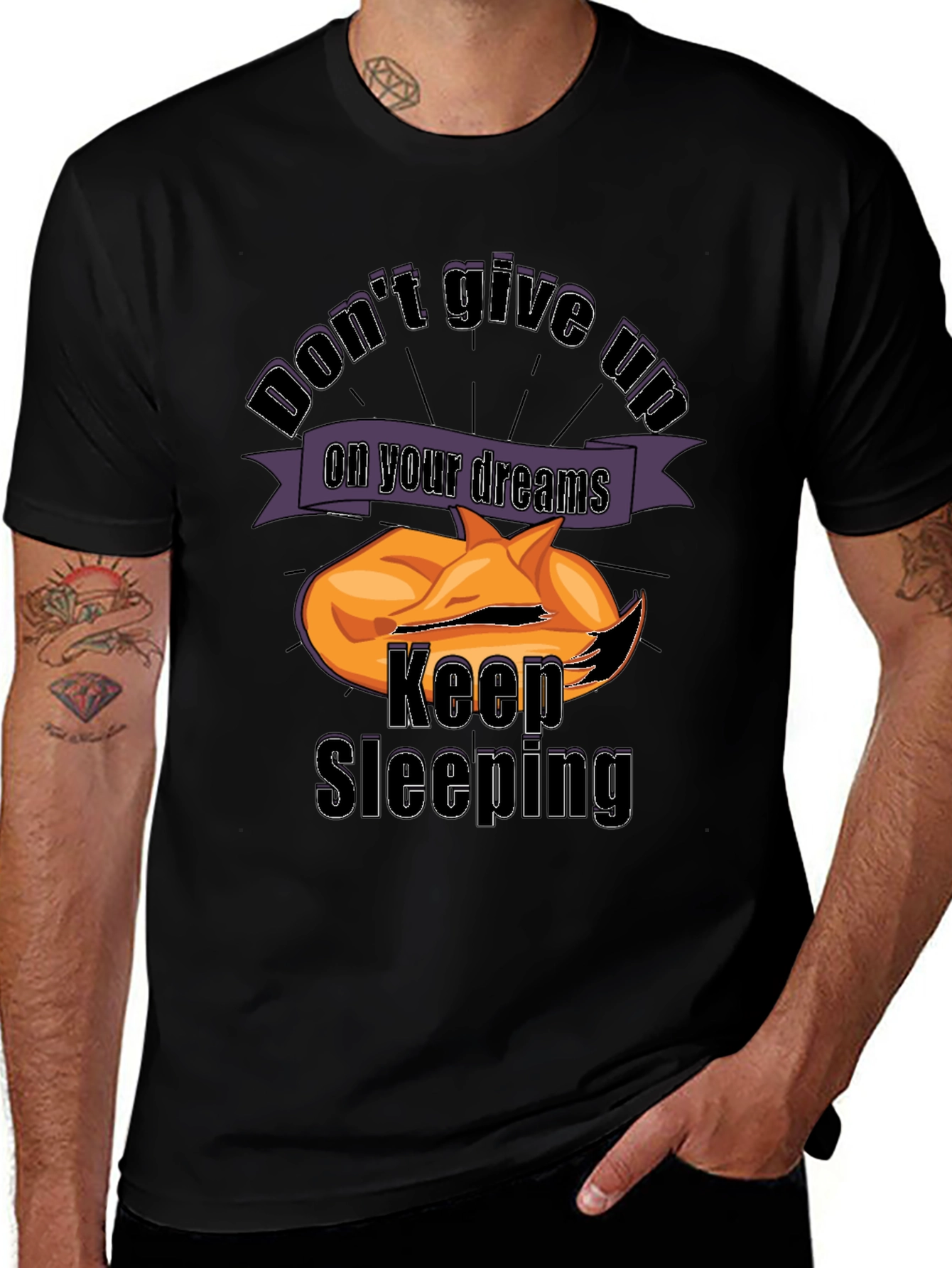 Dont Give Up Keep Sleeping Tee