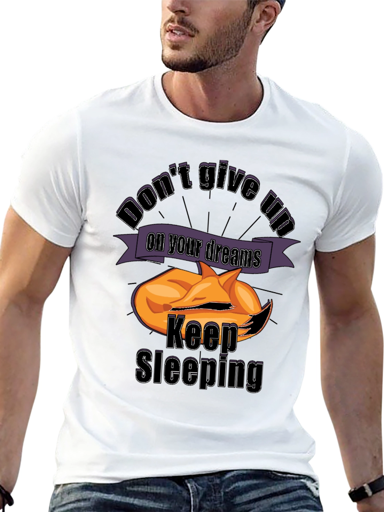 Dont Give Up Keep Sleeping Tee