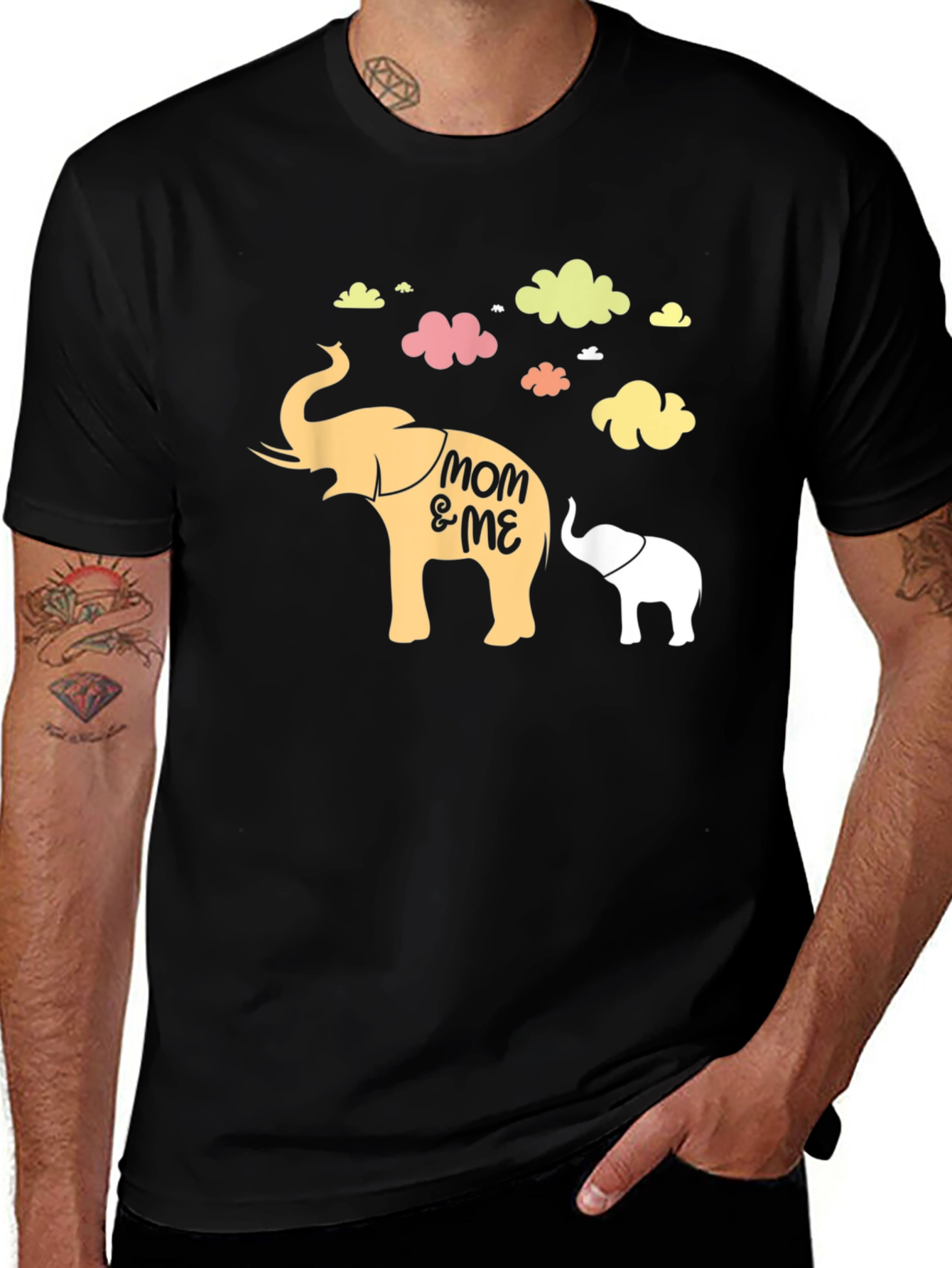 Mom & Me Elephant Graphic Tee