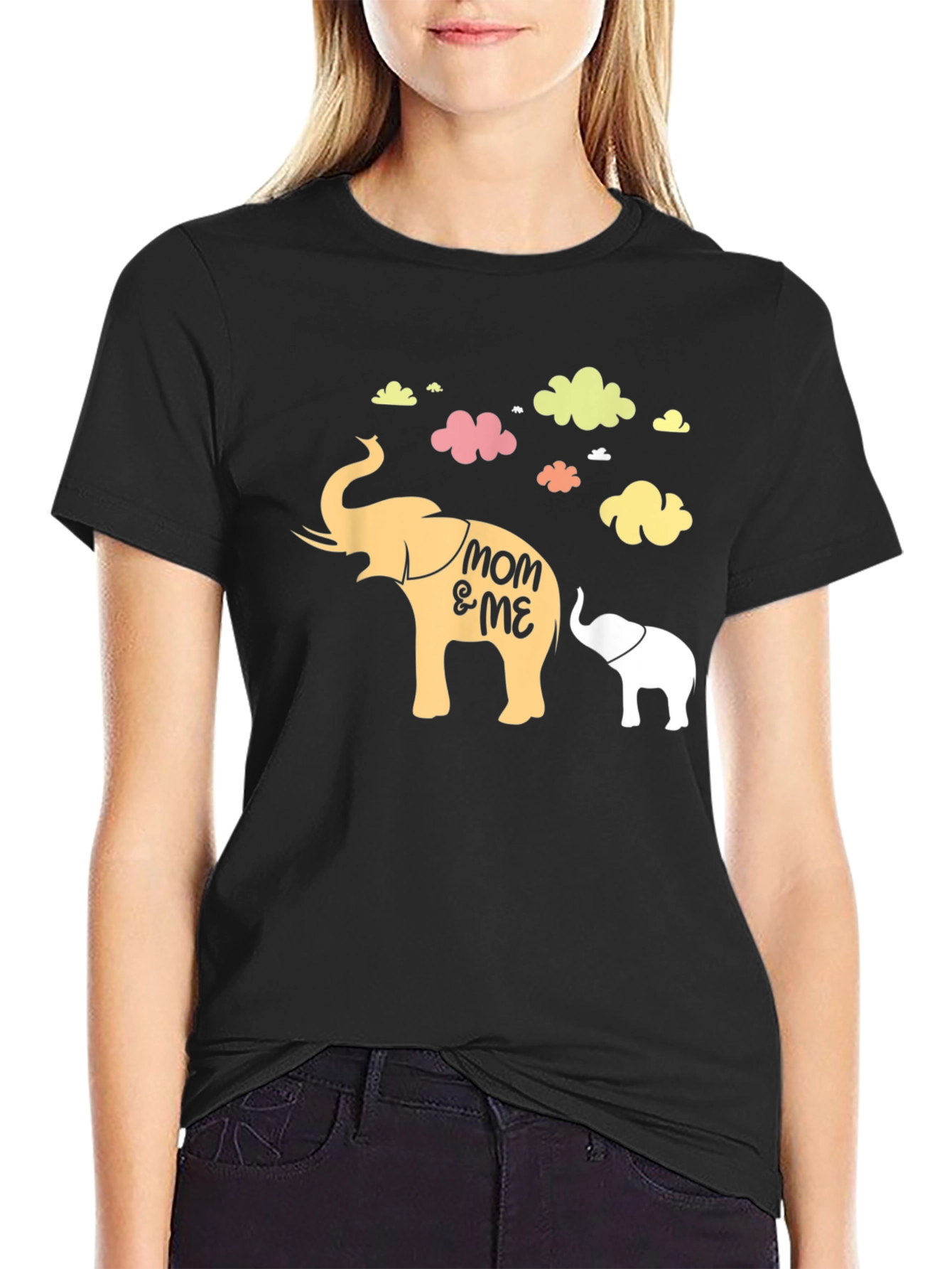 Mom & Me Elephant Graphic Tee