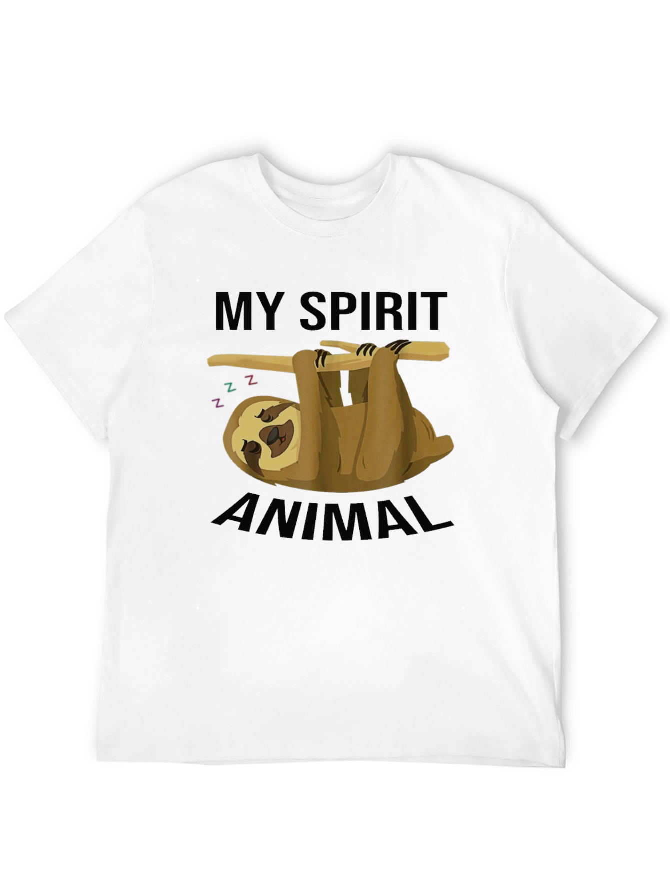 My Spirit Animal Sloth T-Shirt - Unisex Black Tee
