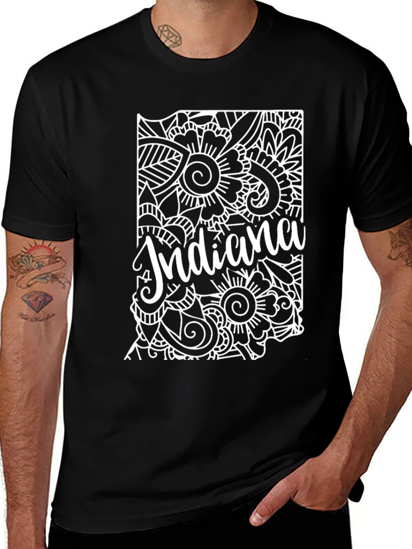 Indiana Floral State T-Shirt