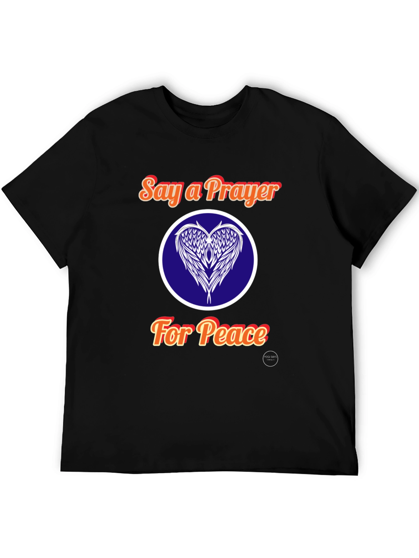 Say a Prayer for Peace Black T-Shirt
