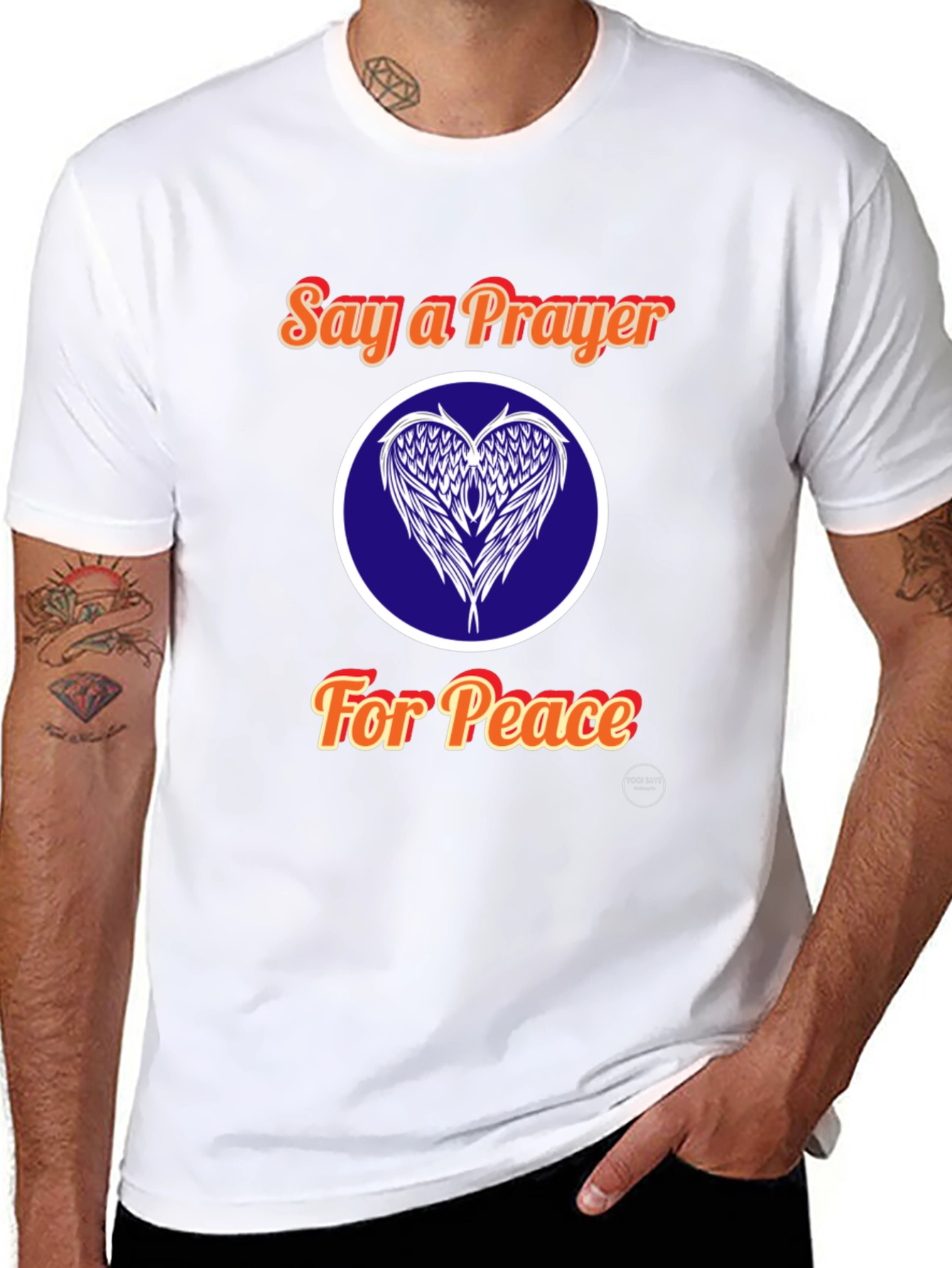 Say a Prayer for Peace Black T-Shirt