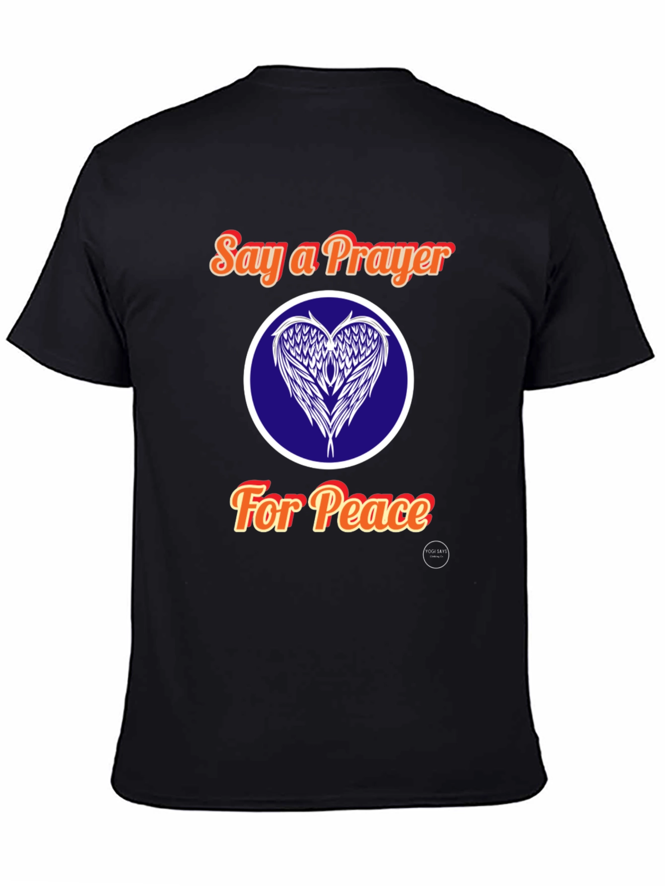 Say a Prayer for Peace Black T-Shirt