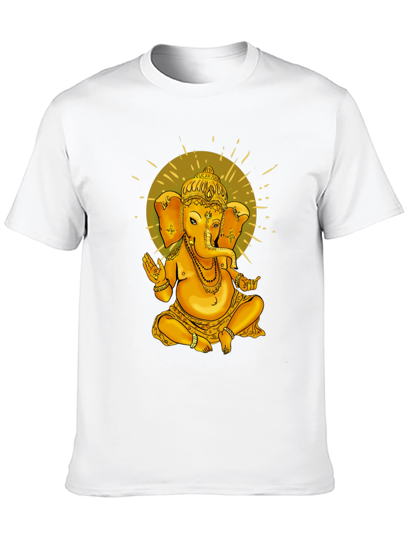 Ganesha Graphic Print Black T-Shirt
