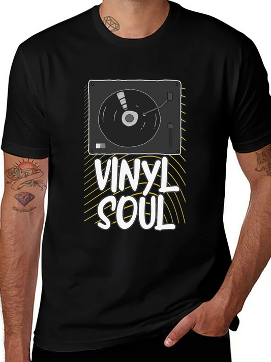 Vinyl Soul Graphic Tee - Music Lover T-Shirt
