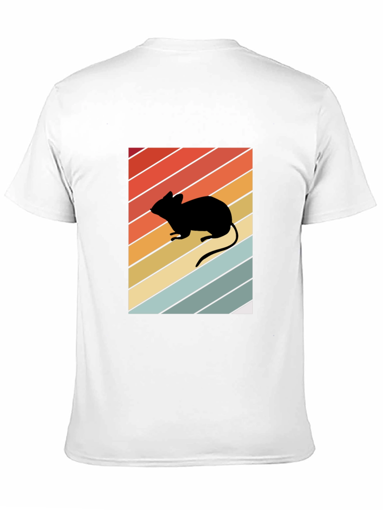 Retro Mouse Silhouette Graphic T-Shirt