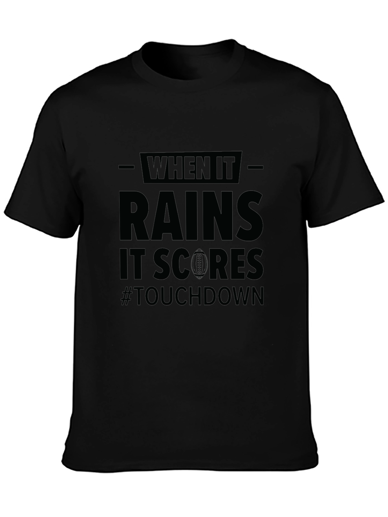 Football Rain Touchdown T-Shirt