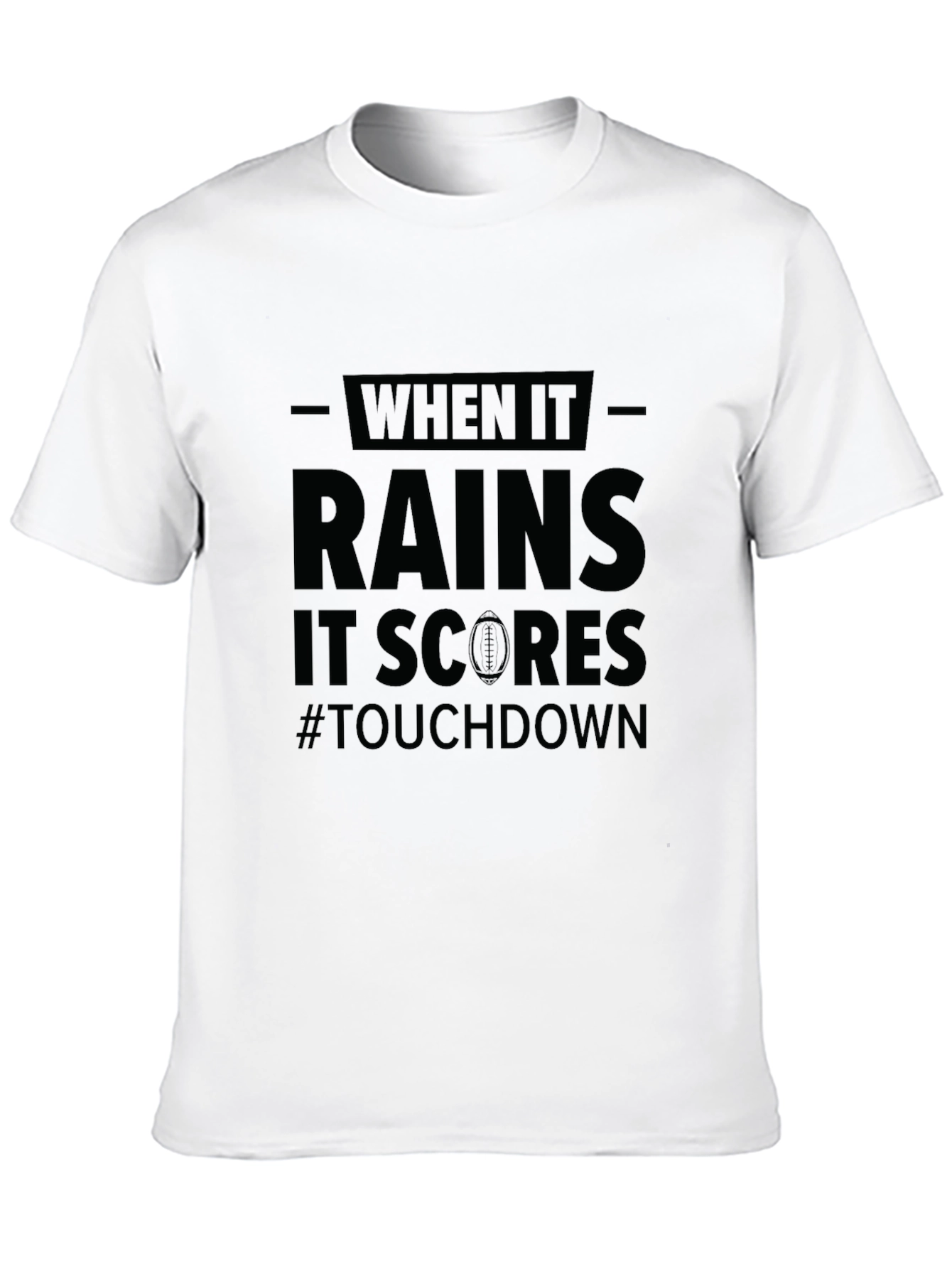 Football Rain Touchdown T-Shirt