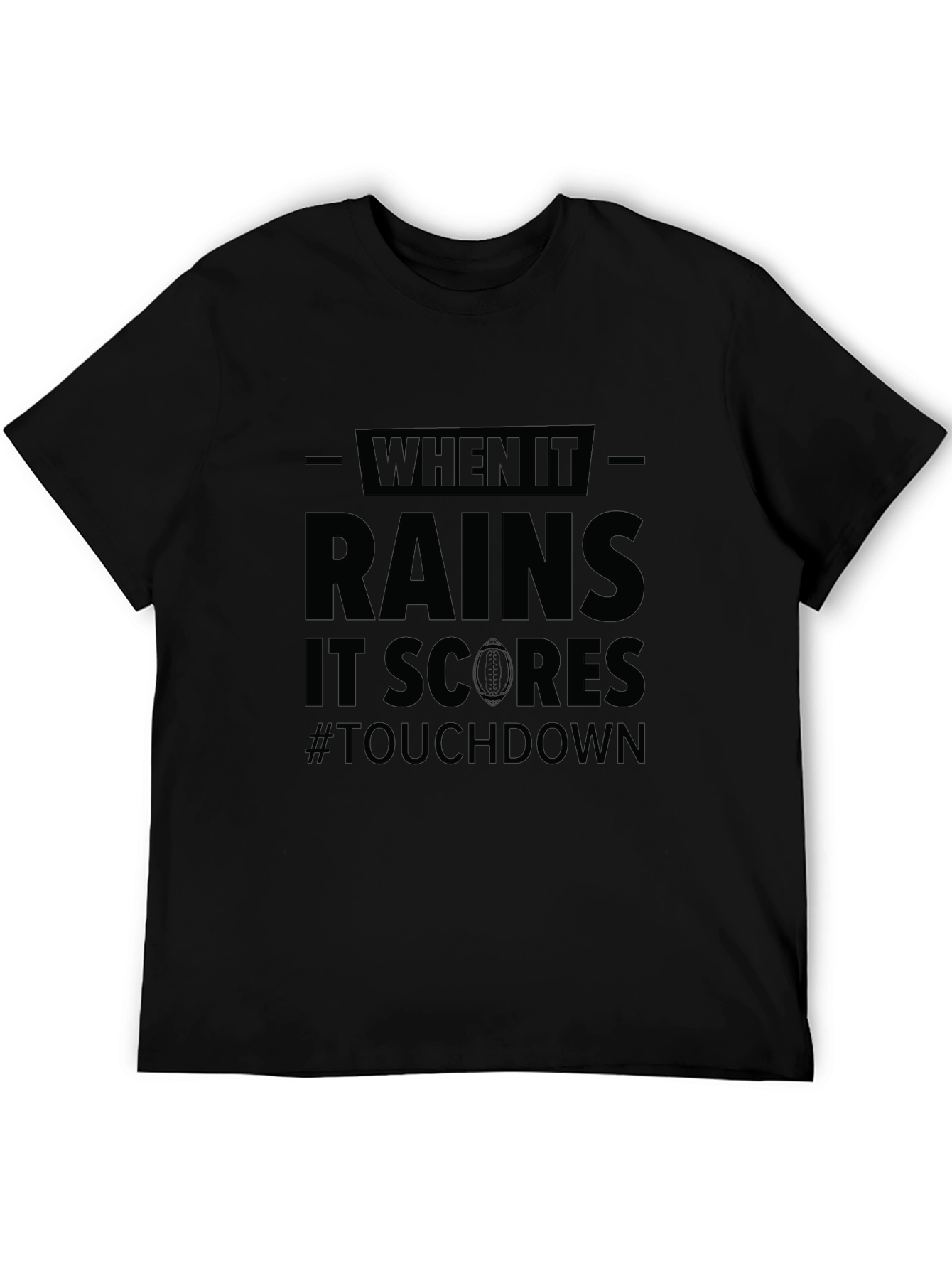 Football Rain Touchdown T-Shirt