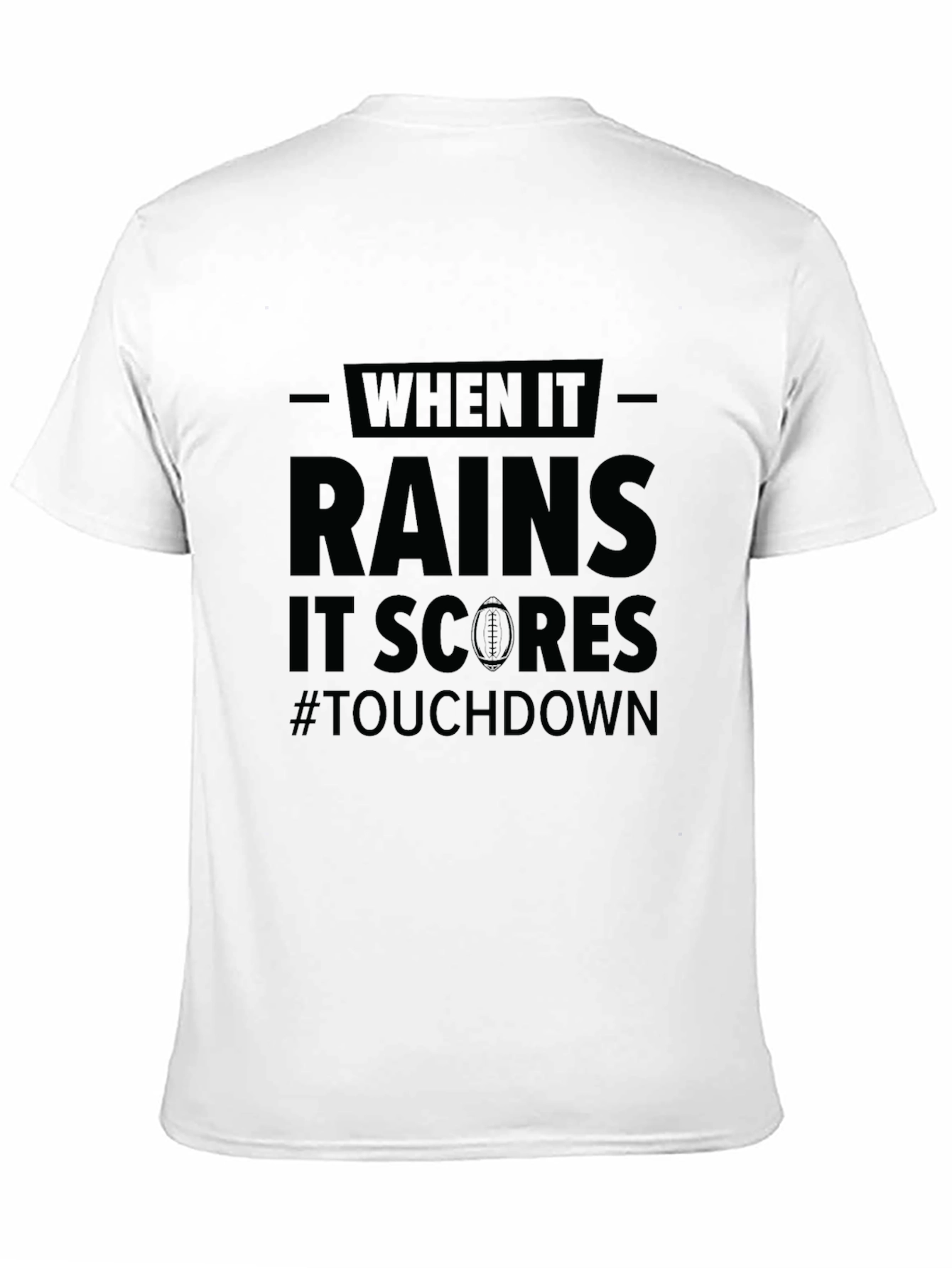 Football Rain Touchdown T-Shirt